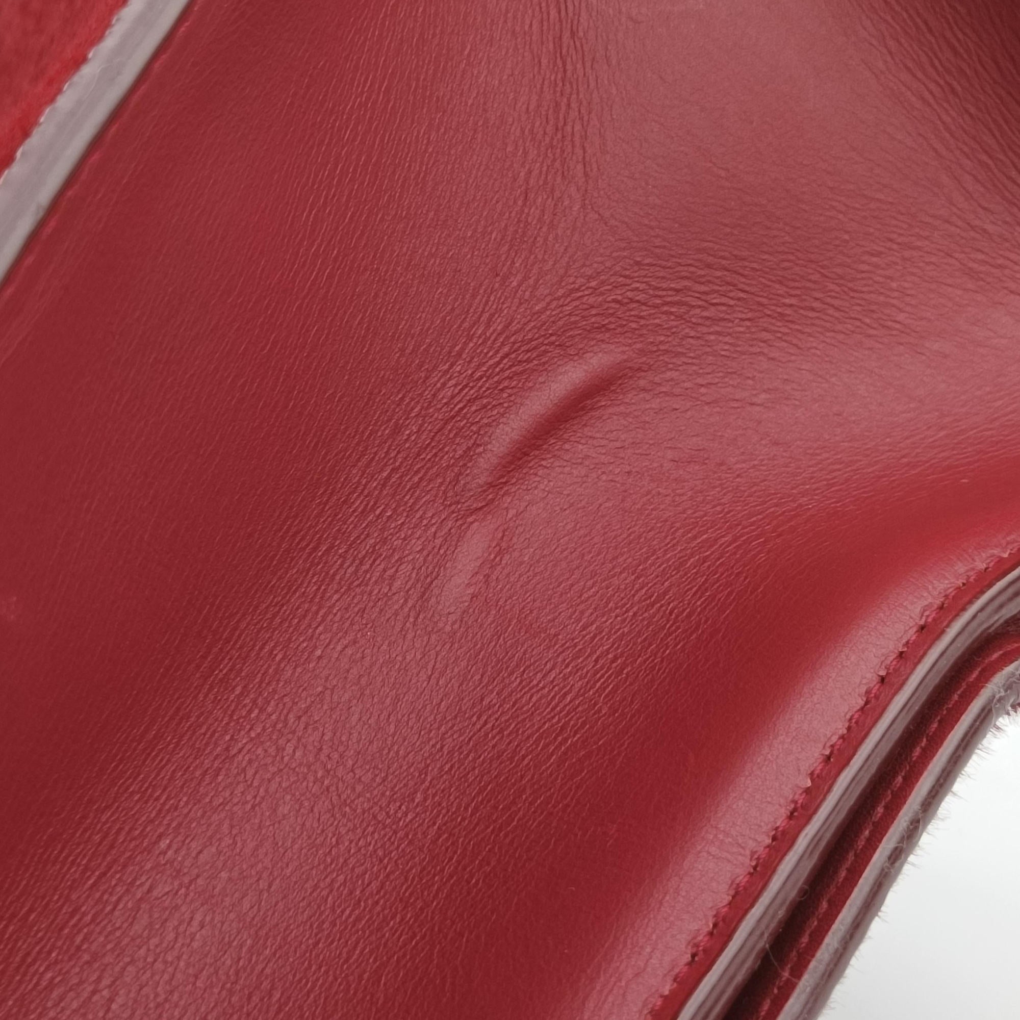 Vintage Christian Dior Diorever Red ponyhair  shoulderbag | stylenewstar