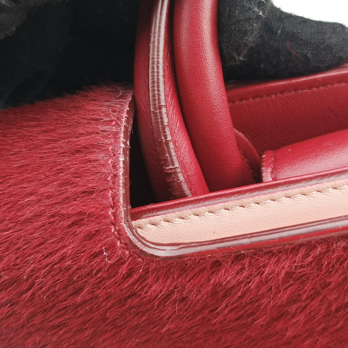 Vintage Christian Dior Diorever Red ponyhair  shoulderbag | stylenewstar
