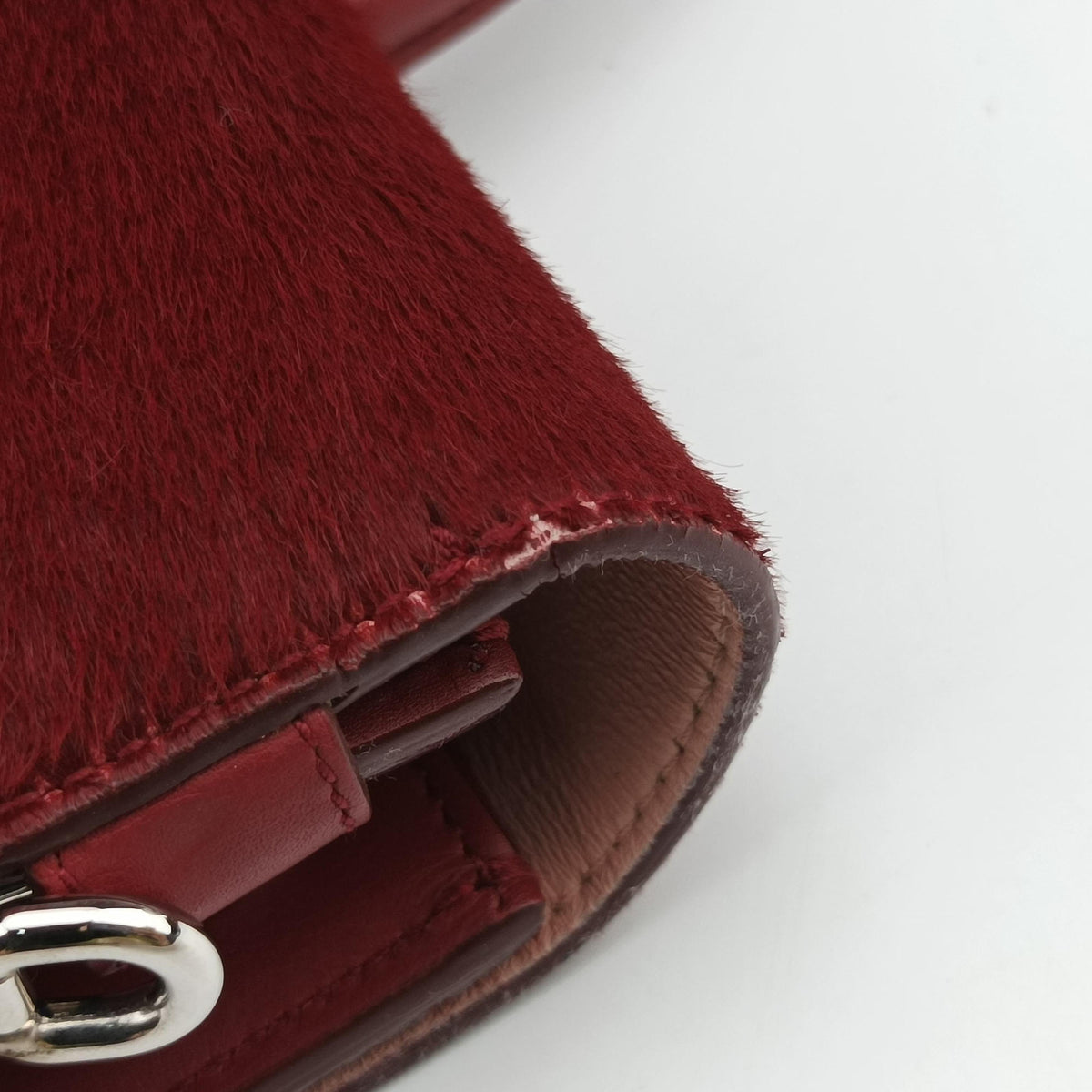 Vintage Christian Dior Diorever Red ponyhair  shoulderbag | stylenewstar