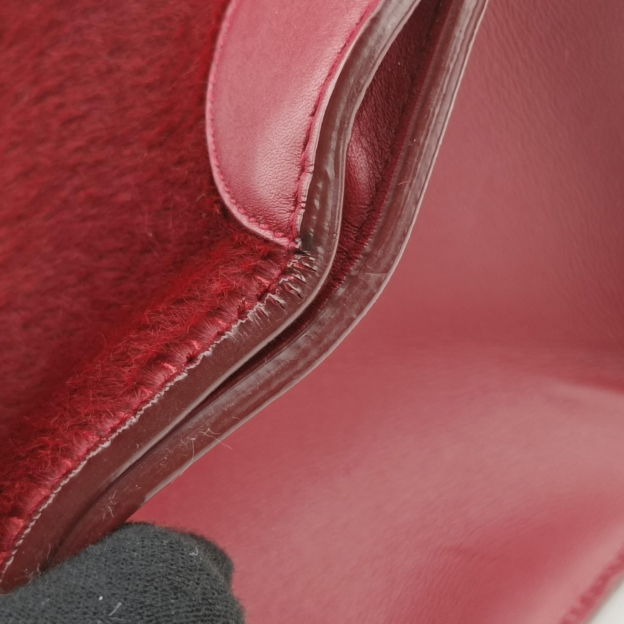 Vintage Christian Dior Diorever Red ponyhair  shoulderbag | stylenewstar