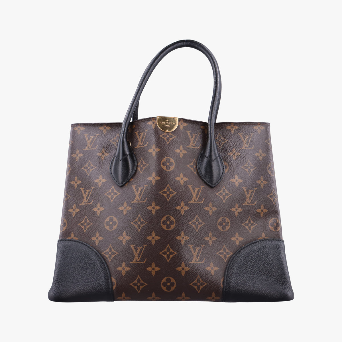 Vintage Louis Vuitton Flandrin Brown×Black Monogram canvas×calf leather M41595 handbag | stylenewstar