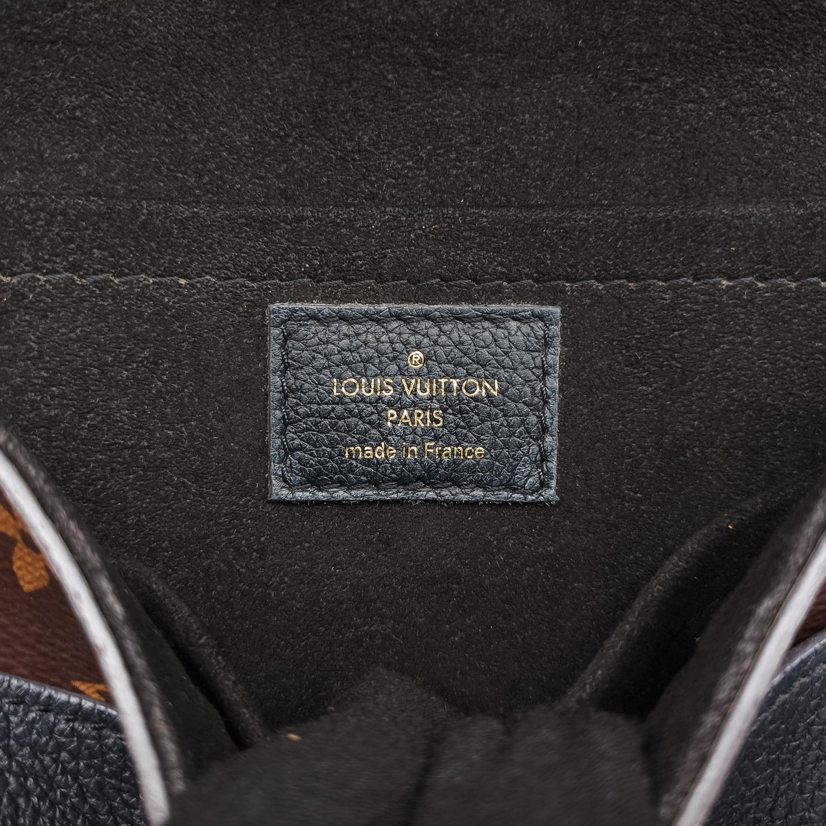Secondhand Louis Vuitton MARIGNAN brown×black Monogram Canvas×calf leather M44259 shoulderbag | stylenewstar