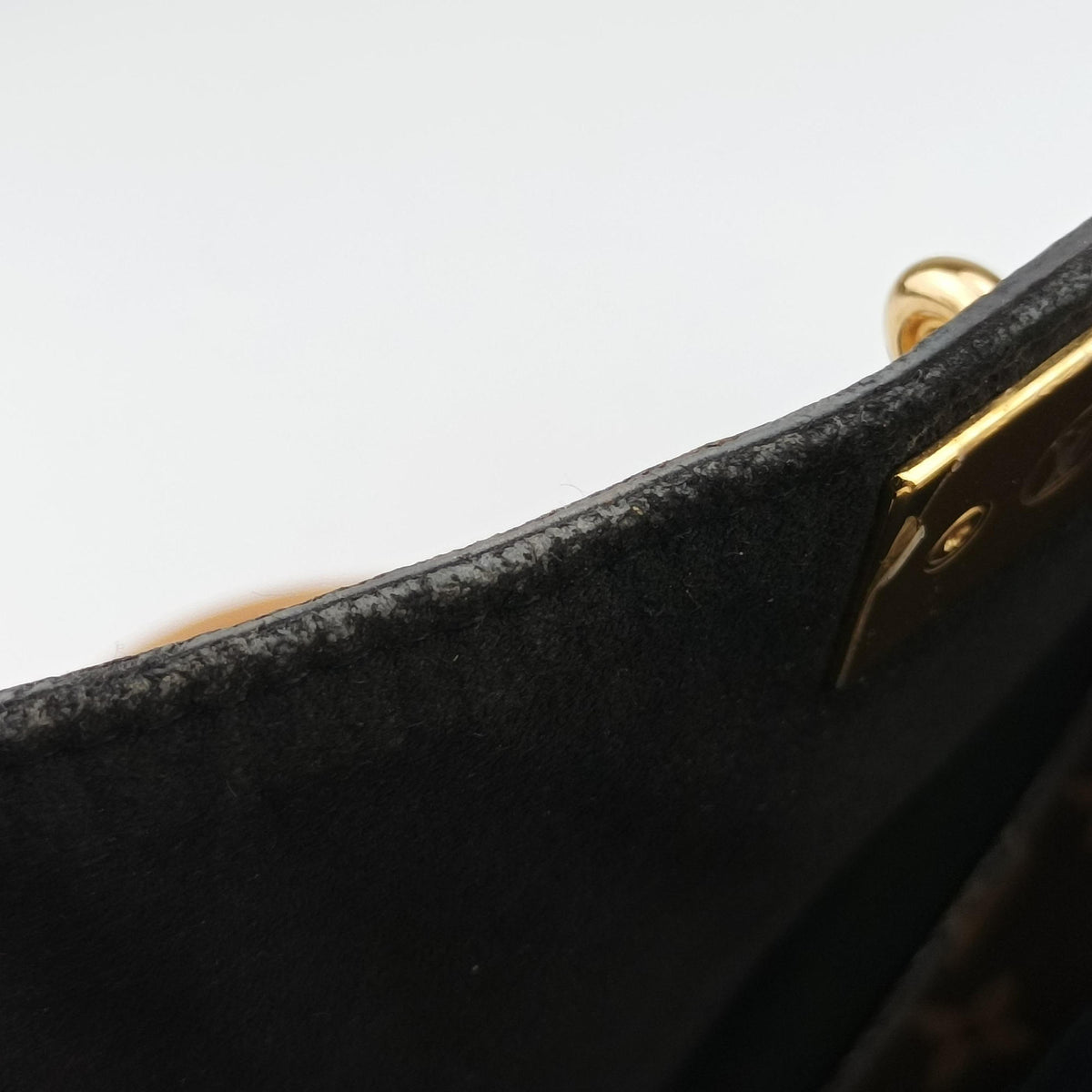 Secondhand Louis Vuitton MARIGNAN brown×black Monogram Canvas×calf leather M44259 shoulderbag | stylenewstar