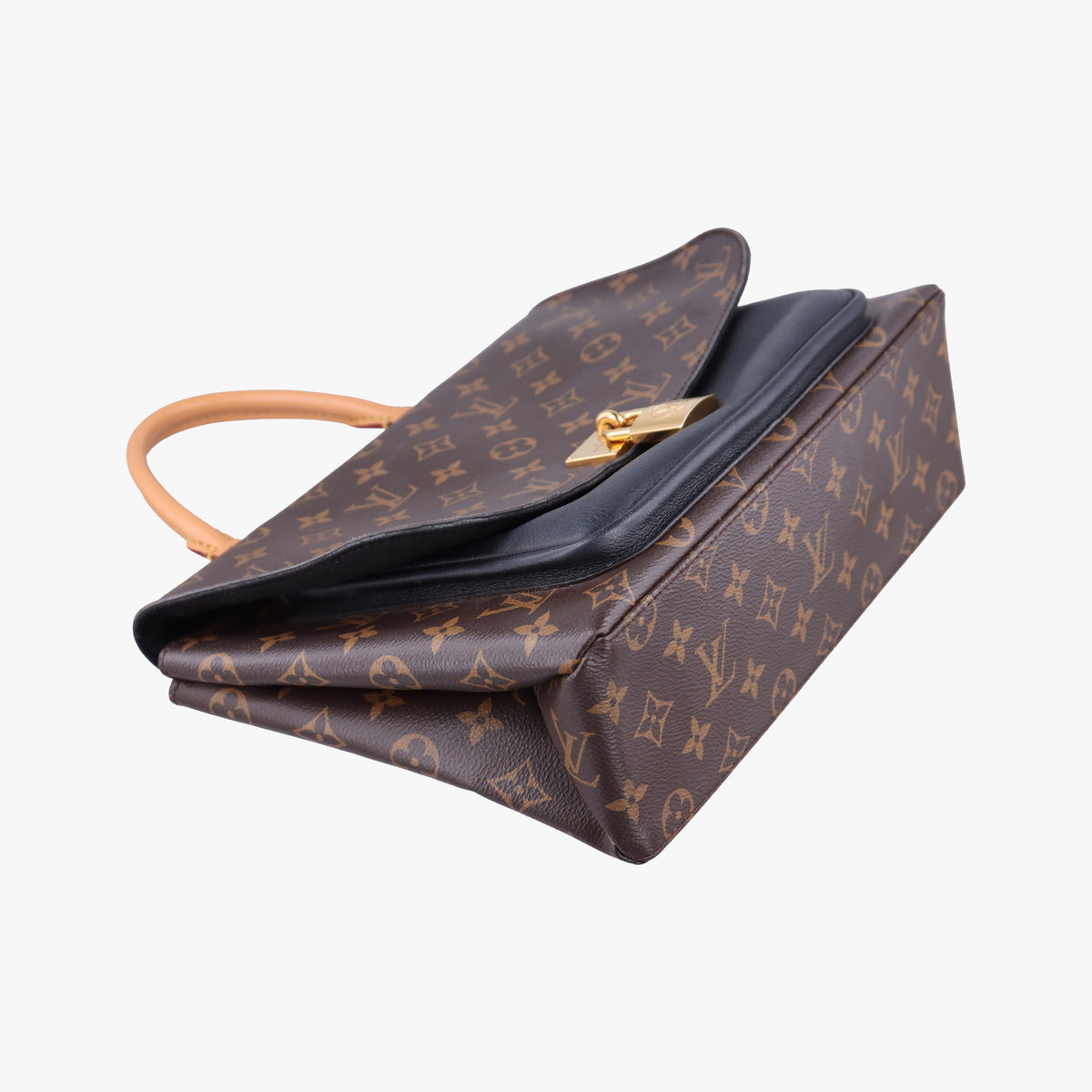 Secondhand Louis Vuitton MARIGNAN brown×black Monogram Canvas×calf leather M44259 shoulderbag | stylenewstar