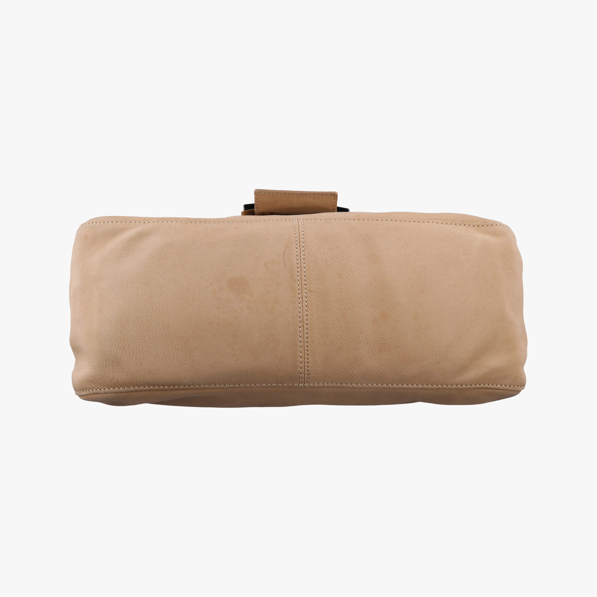 Pre-owned Fendi Big Mamma Forever Flap Beige Leather 8BR638 shoulderbag | stylenewstar