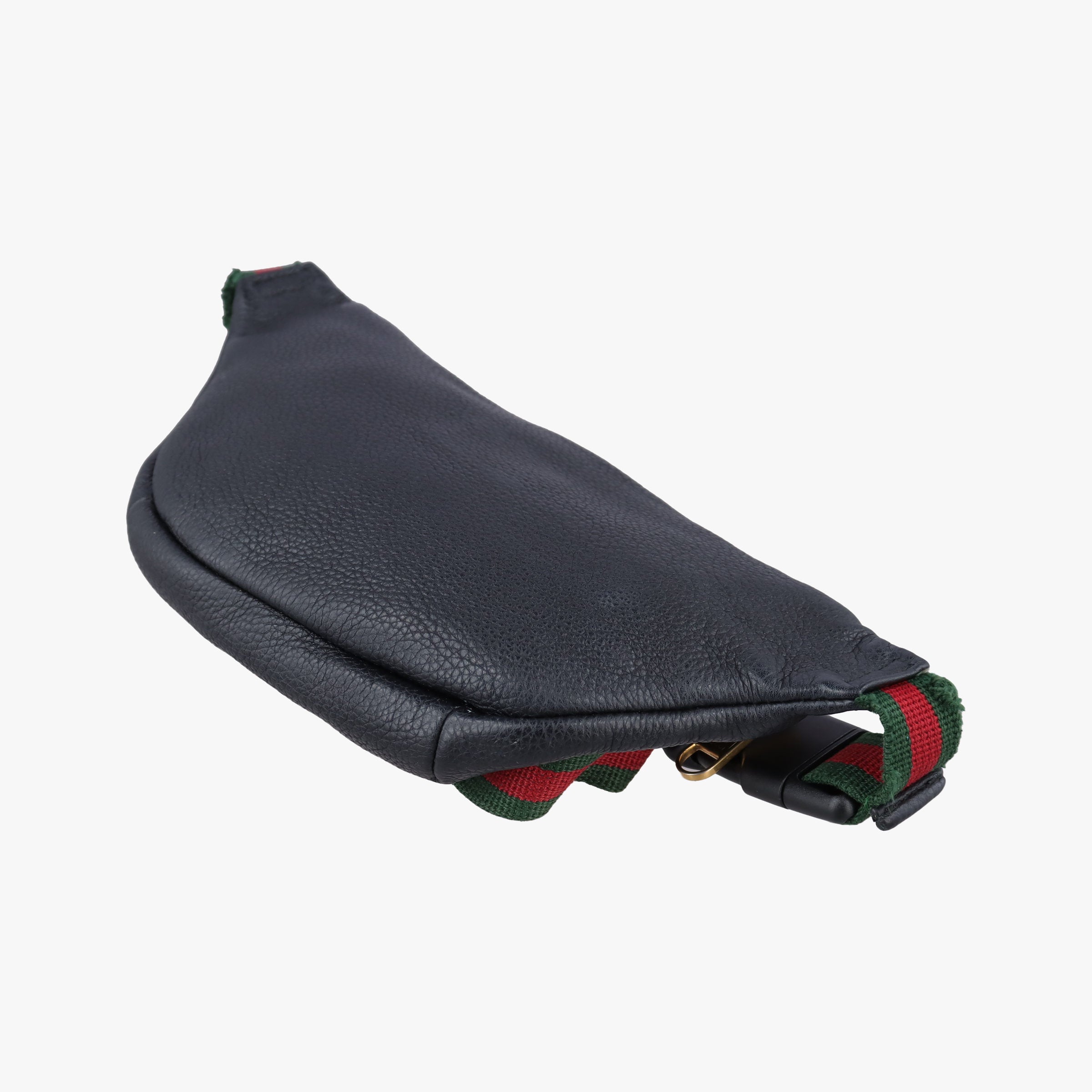 Secondhand Gucci Print Black Leather 527792 bum bag/waist bag | stylenewstar