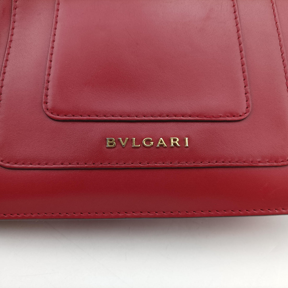 Pre-owned Bvlgari SERPENTI FOREVER Red Leather  shoulderbag | stylenewstar