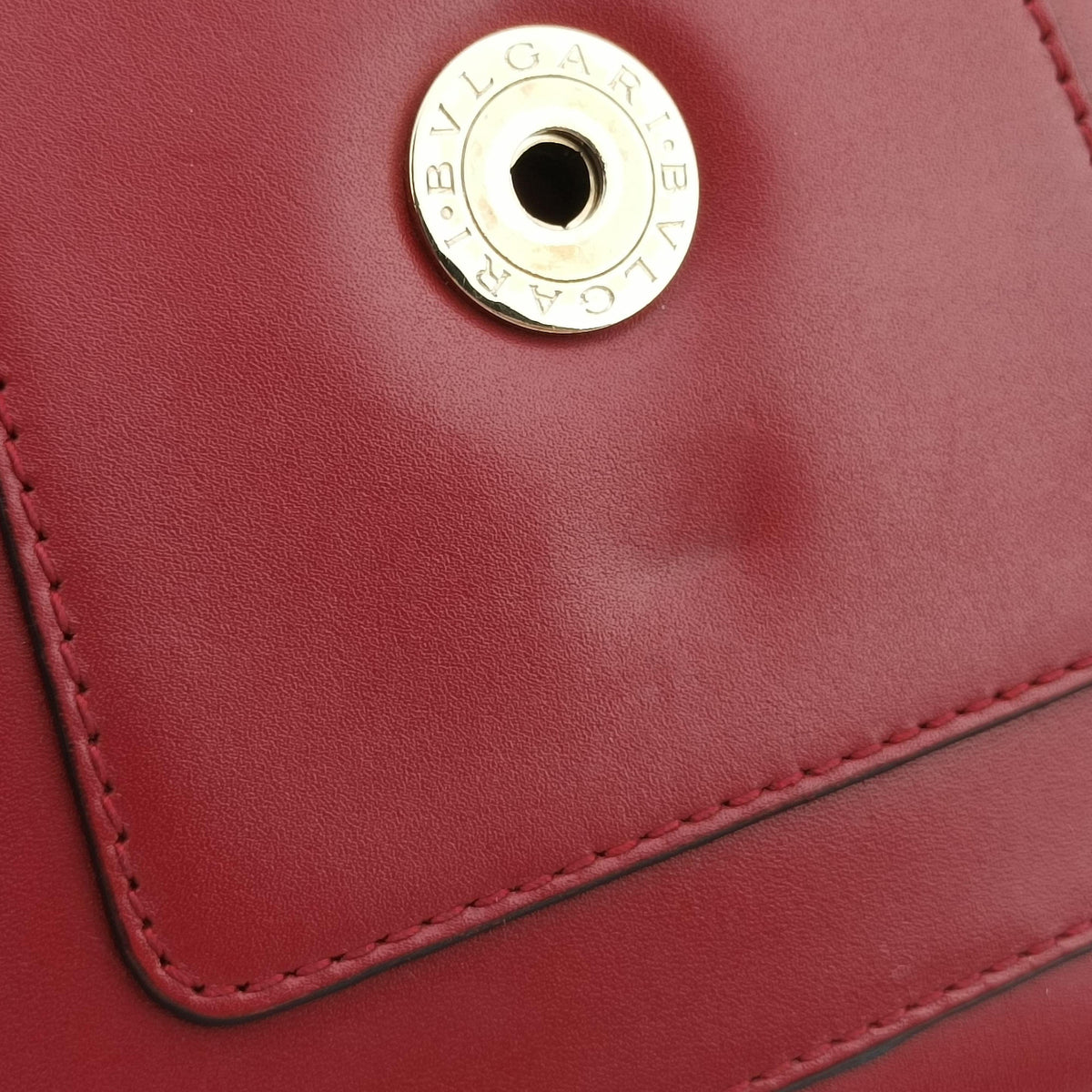 Pre-owned Bvlgari SERPENTI FOREVER Red Leather  shoulderbag | stylenewstar
