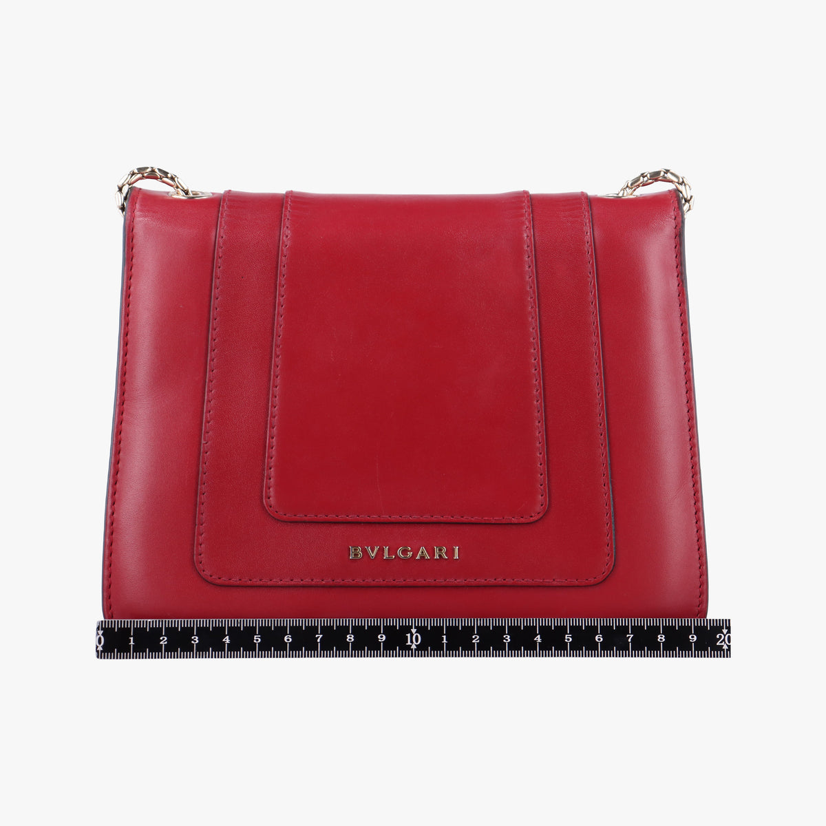 Pre-owned Bvlgari SERPENTI FOREVER Red Leather  shoulderbag | stylenewstar