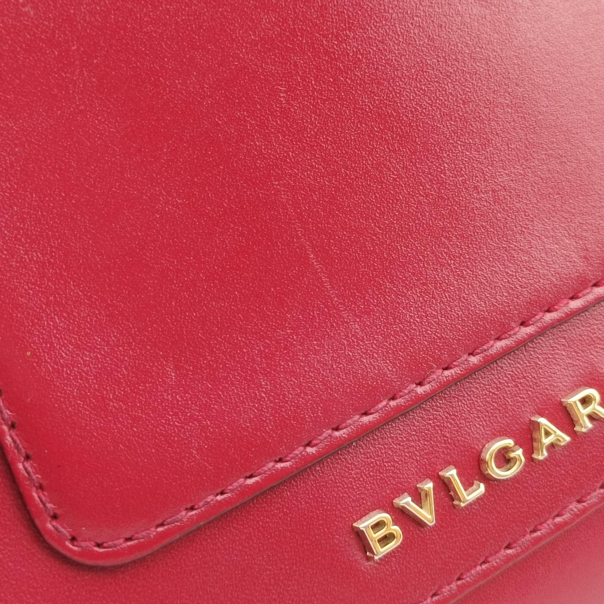 Pre-owned Bvlgari SERPENTI FOREVER Red Leather  shoulderbag | stylenewstar