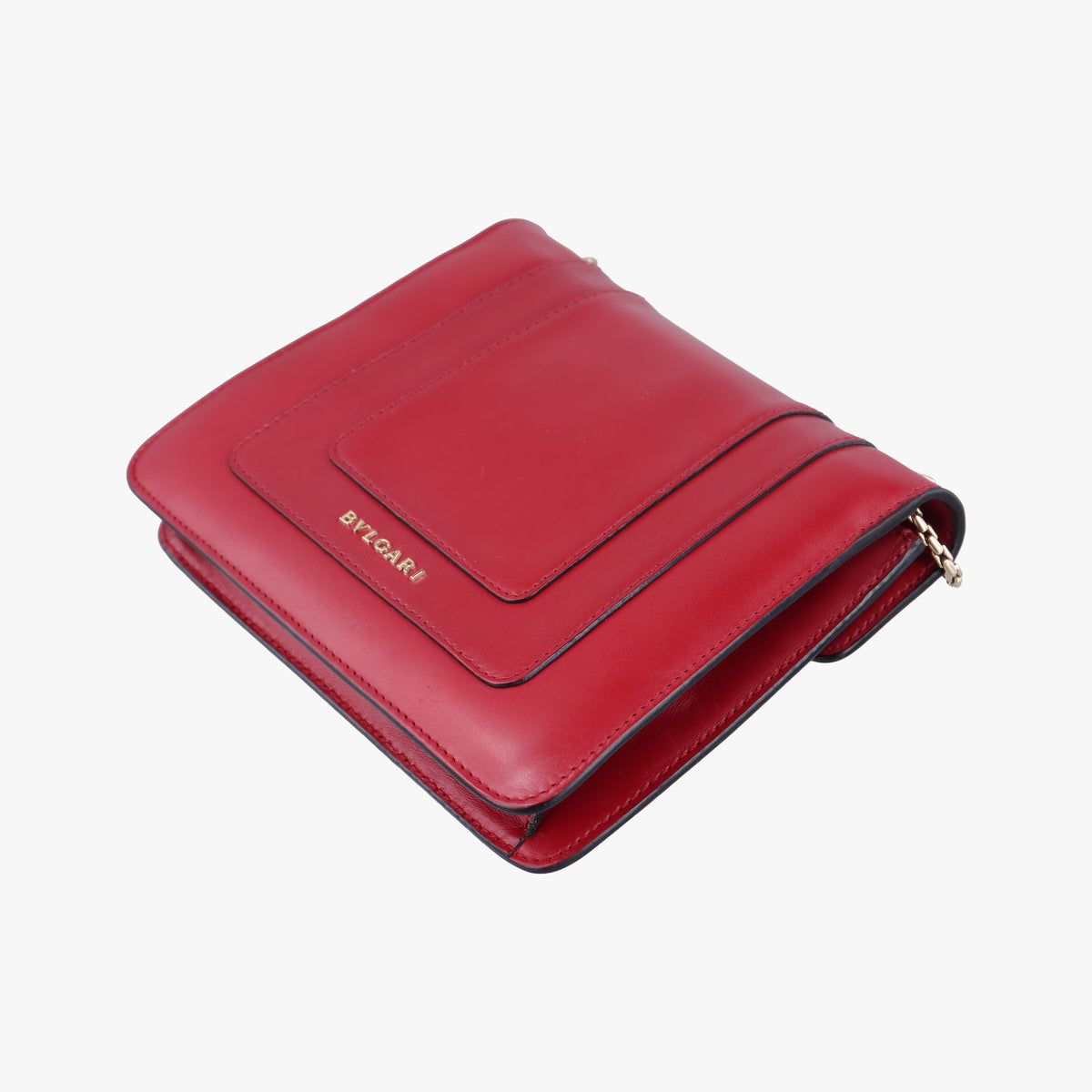 Pre-owned Bvlgari SERPENTI FOREVER Red Leather  shoulderbag | stylenewstar