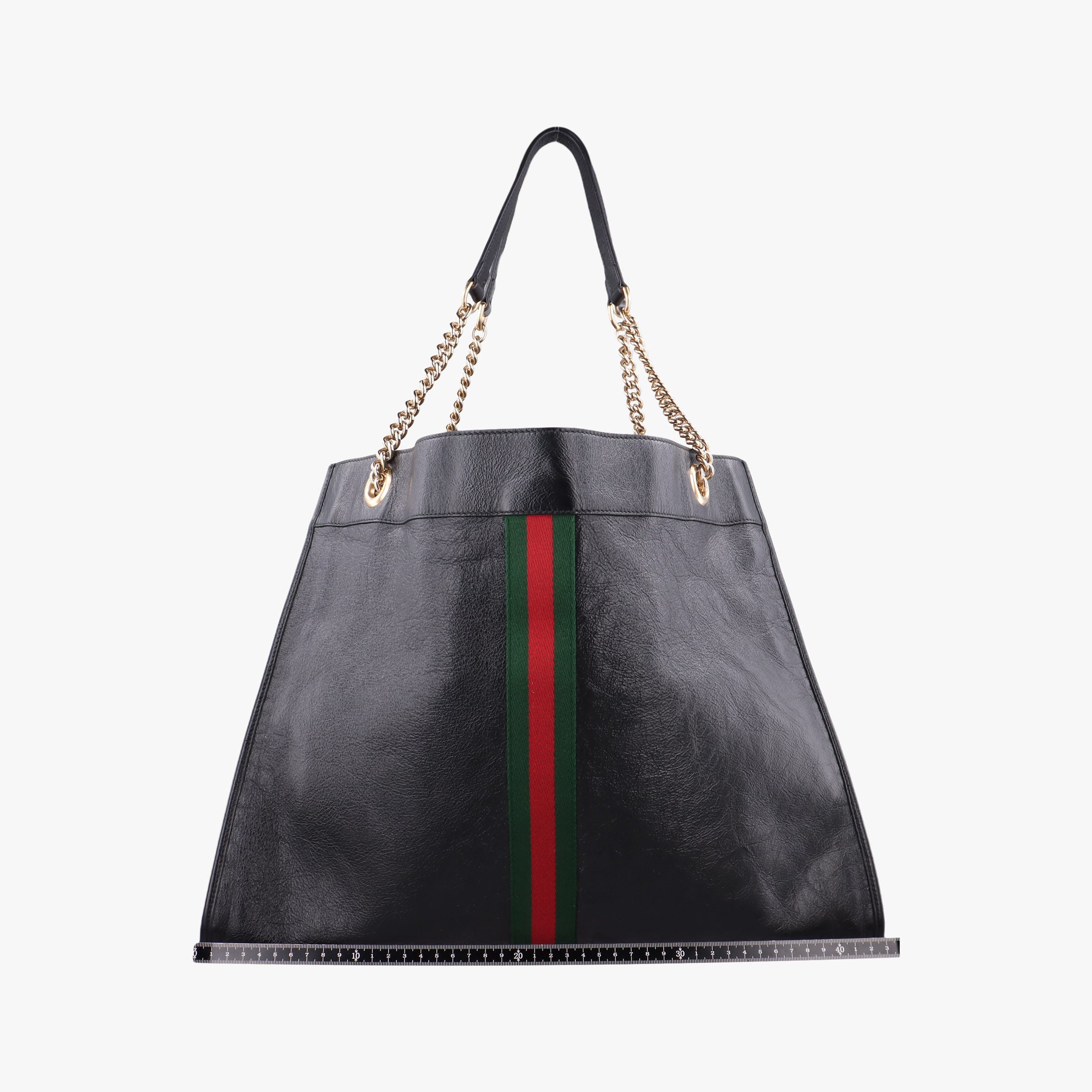 Pre-owned Gucci Rajah Black Leather 537219 shoulderbag | stylenewstar