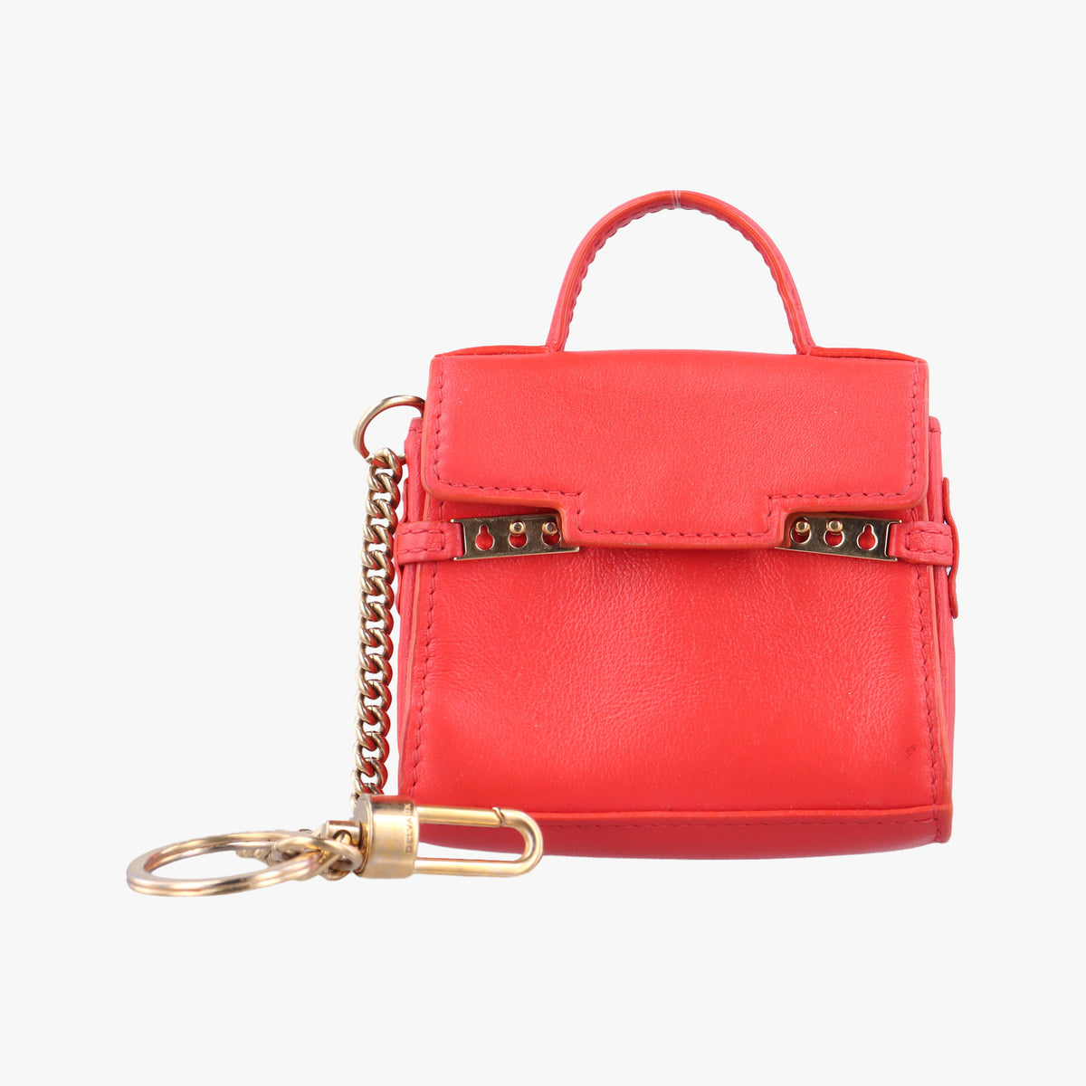 Pre-owned Delvaux Tampete Red Leather  coinpurse | stylenewstar