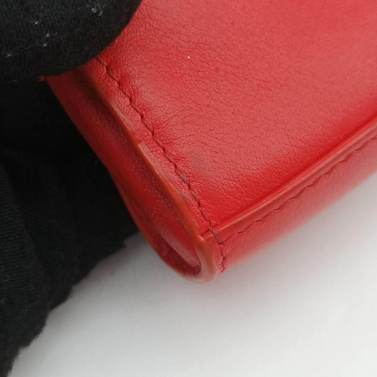 Pre-owned Delvaux Tampete Red Leather  coinpurse | stylenewstar