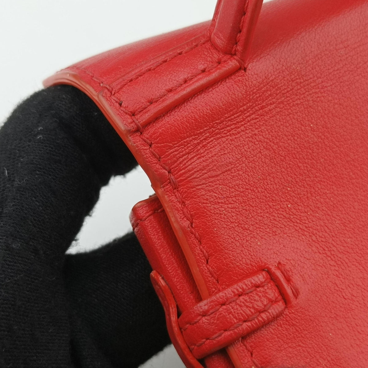 Pre-owned Delvaux Tampete Red Leather  coinpurse | stylenewstar