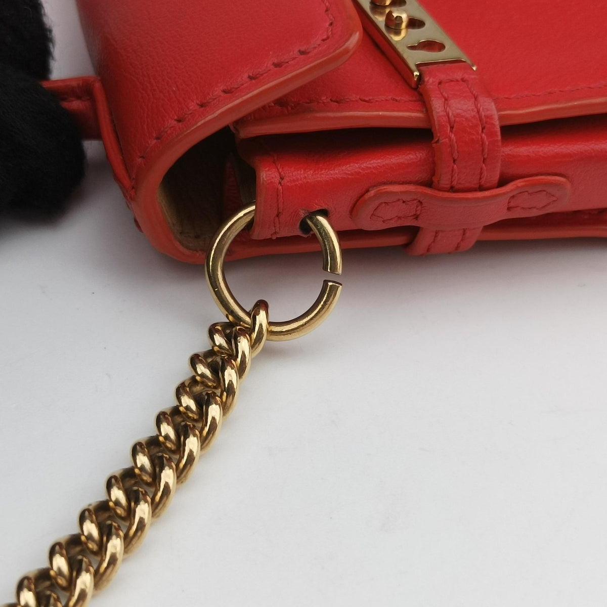 Pre-owned Delvaux Tampete Red Leather  coinpurse | stylenewstar