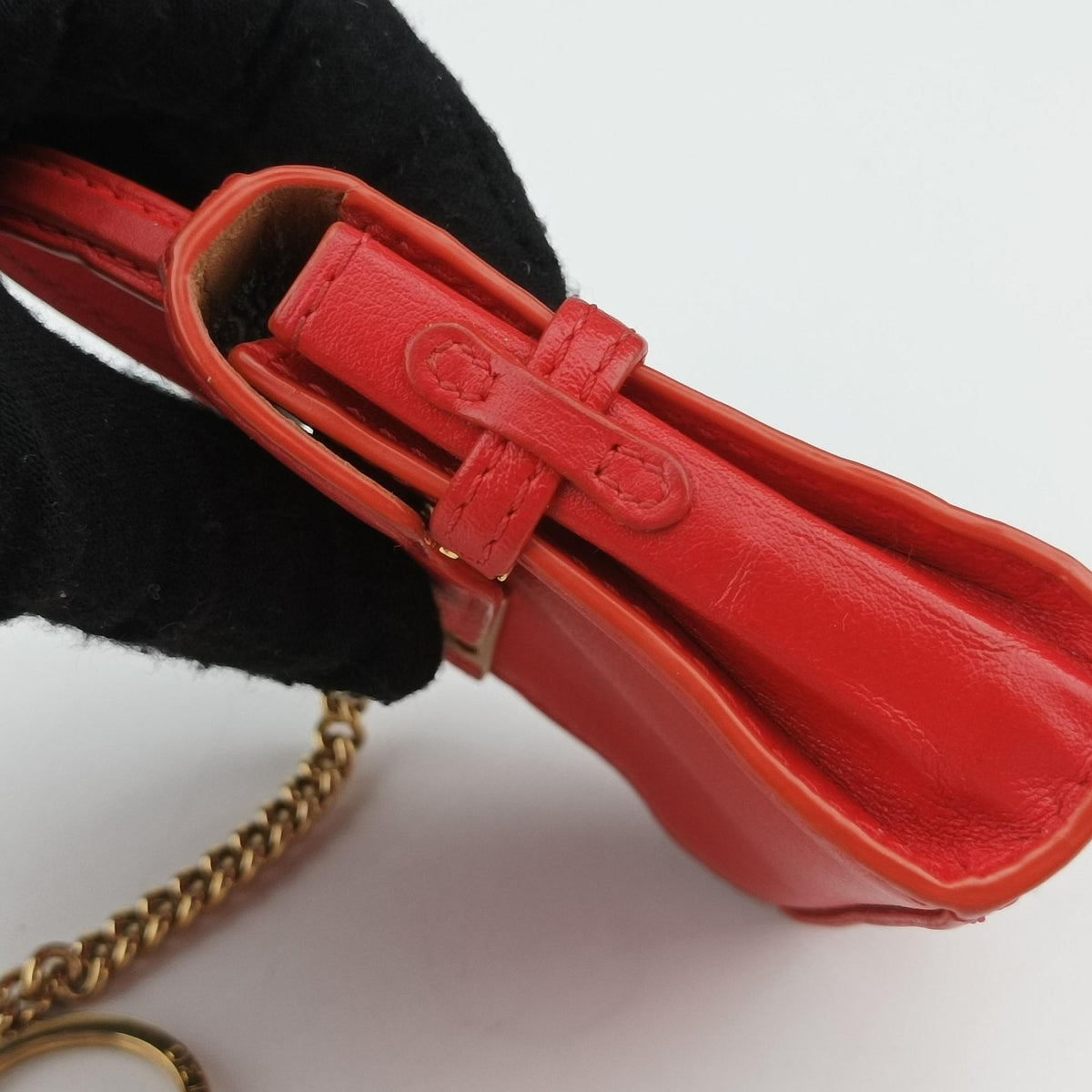 Pre-owned Delvaux Tampete Red Leather  coinpurse | stylenewstar