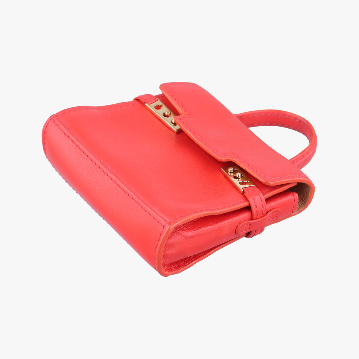 Pre-owned Delvaux Tampete Red Leather  coinpurse | stylenewstar