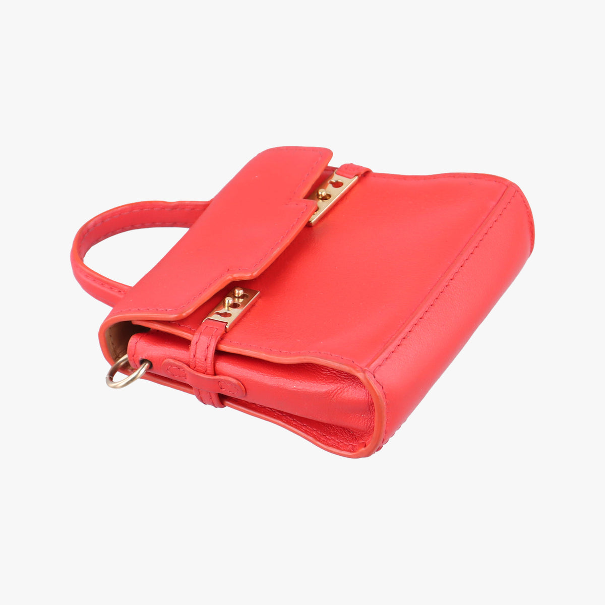 Pre-owned Delvaux Tampete Red Leather  coinpurse | stylenewstar