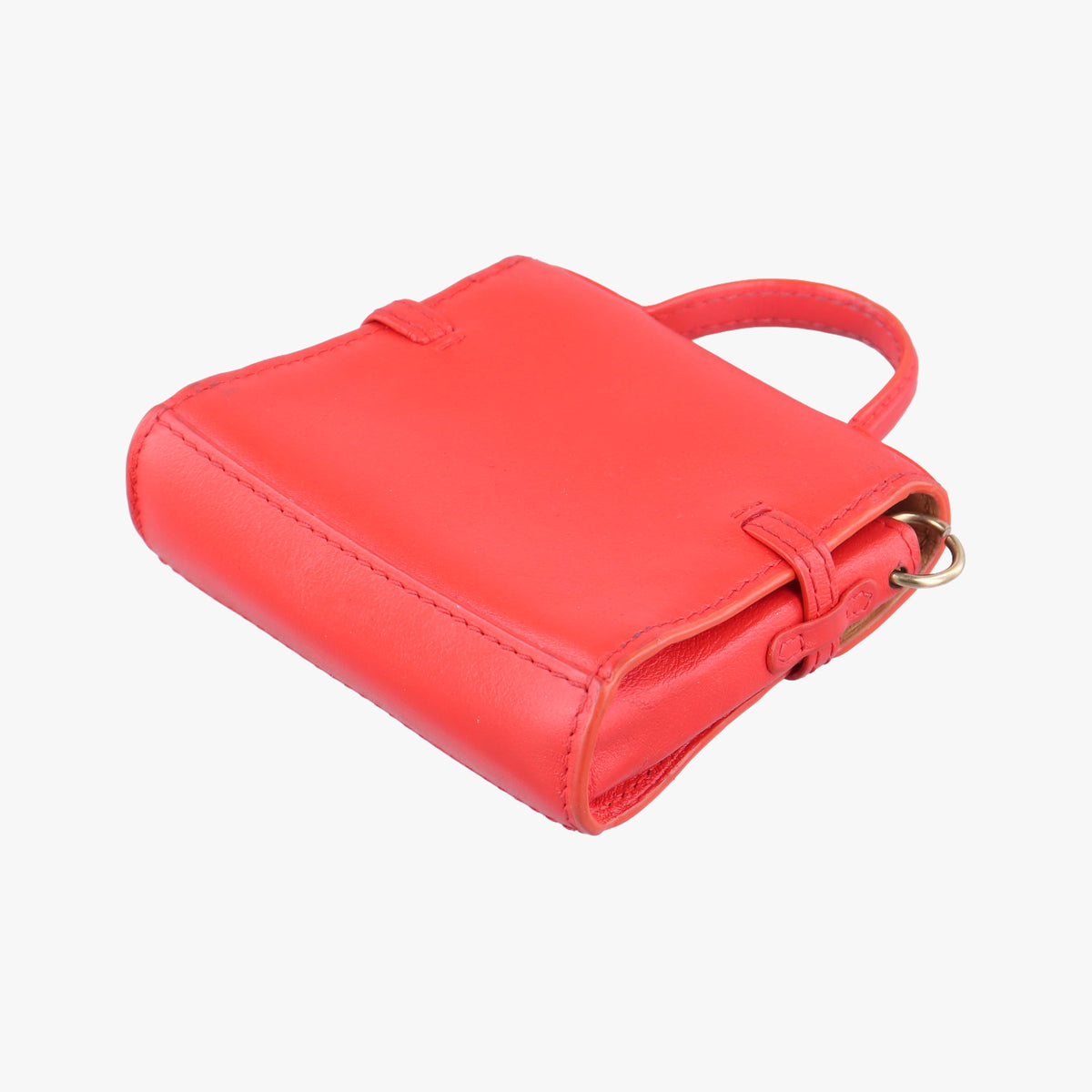 Pre-owned Delvaux Tampete Red Leather  coinpurse | stylenewstar