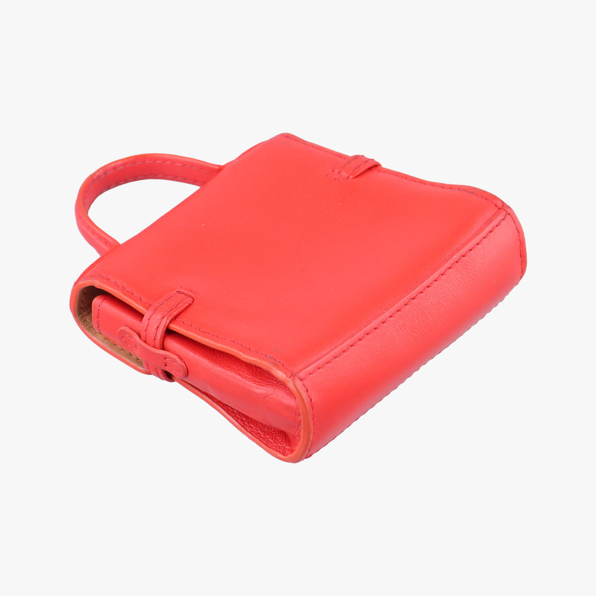 Pre-owned Delvaux Tampete Red Leather  coinpurse | stylenewstar
