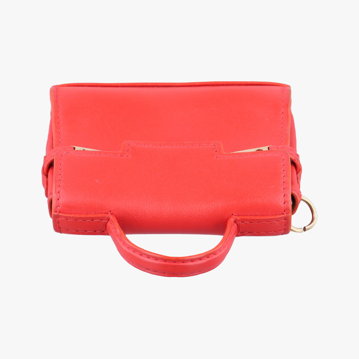 Pre-owned Delvaux Tampete Red Leather  coinpurse | stylenewstar