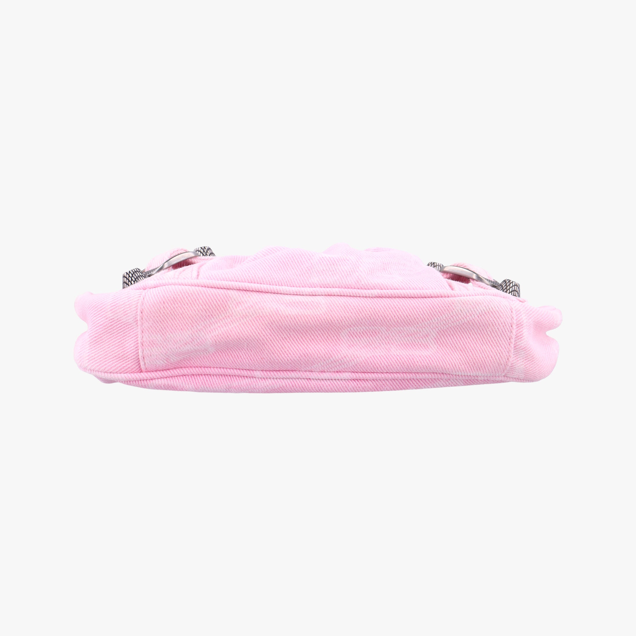Pre-owned Balenciaga Le Cagole mini Pink canvas  shoulderbag | stylenewstar
