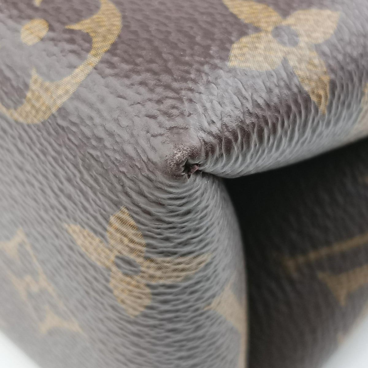 Secondhand Louis Vuitton Rocky BB Brown×black Monogram canvas×calf leather M44797 shoulderbag | stylenewstar