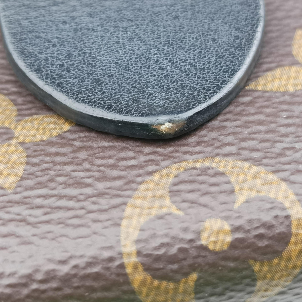 Secondhand Louis Vuitton Rocky BB Brown×black Monogram canvas×calf leather M44797 shoulderbag | stylenewstar
