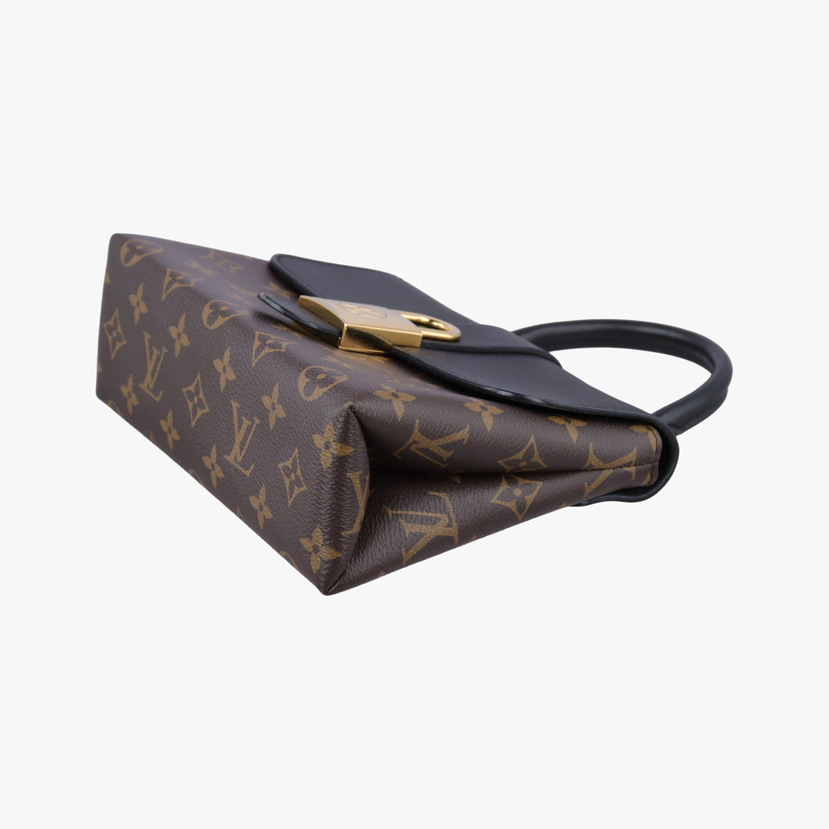 Secondhand Louis Vuitton Rocky BB Brown×black Monogram canvas×calf leather M44797 shoulderbag | stylenewstar
