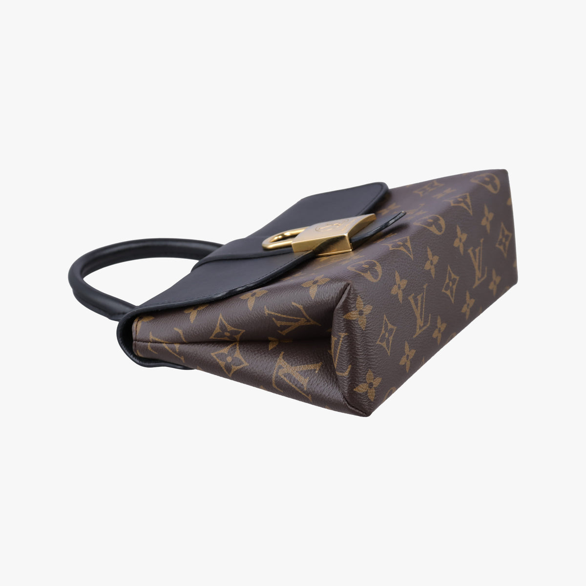 Secondhand Louis Vuitton Rocky BB Brown×black Monogram canvas×calf leather M44797 shoulderbag | stylenewstar