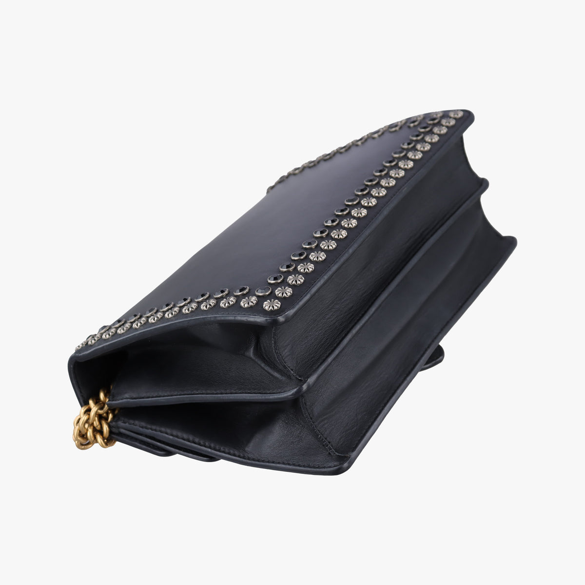 Pre-owned Gucci Dionysus Black Leather 400249 shoulderbag | stylenewstar