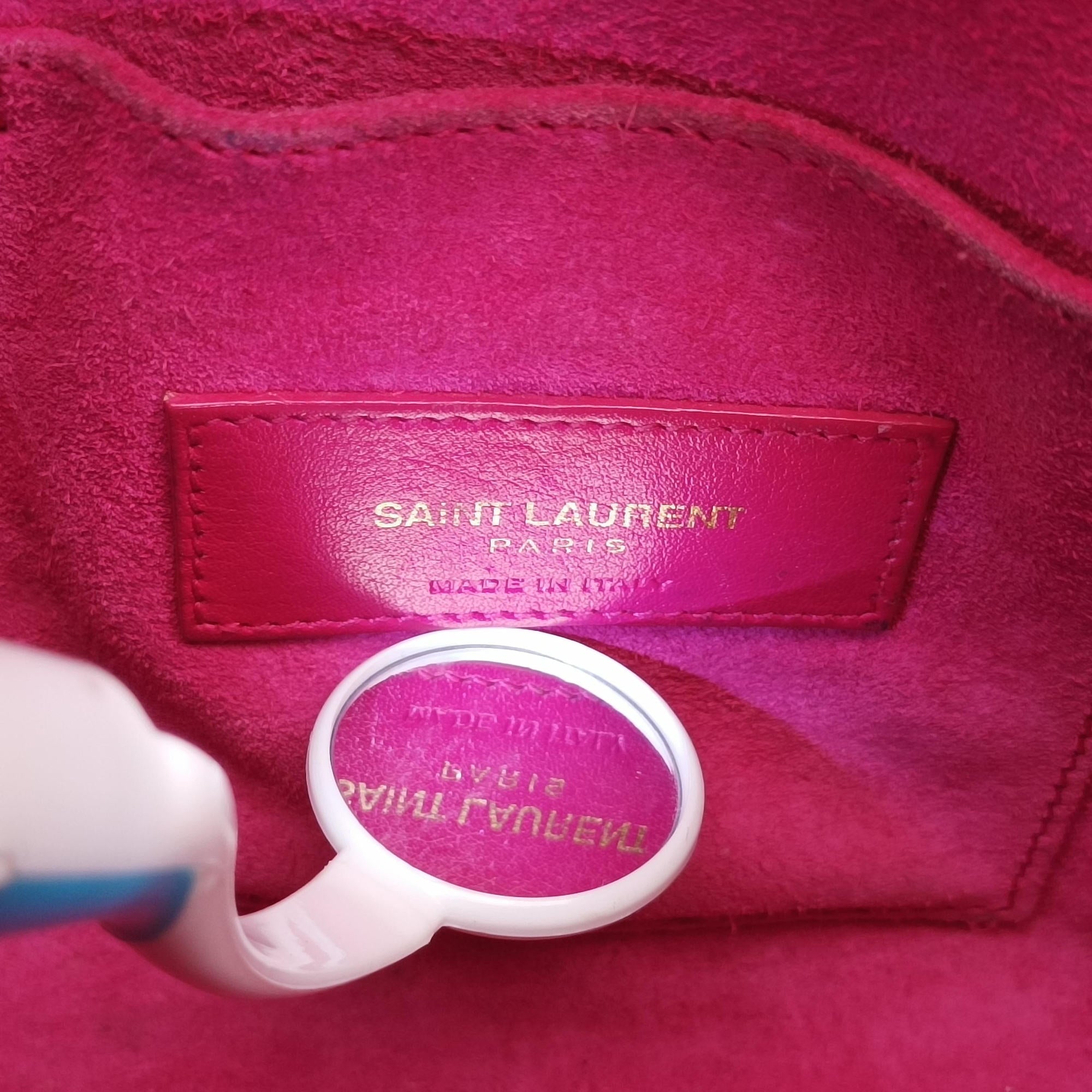 Pre-owned Yves Saint Laurent SAC DE JOUR Rose Leather 340778 shoulderbag | stylenewstar