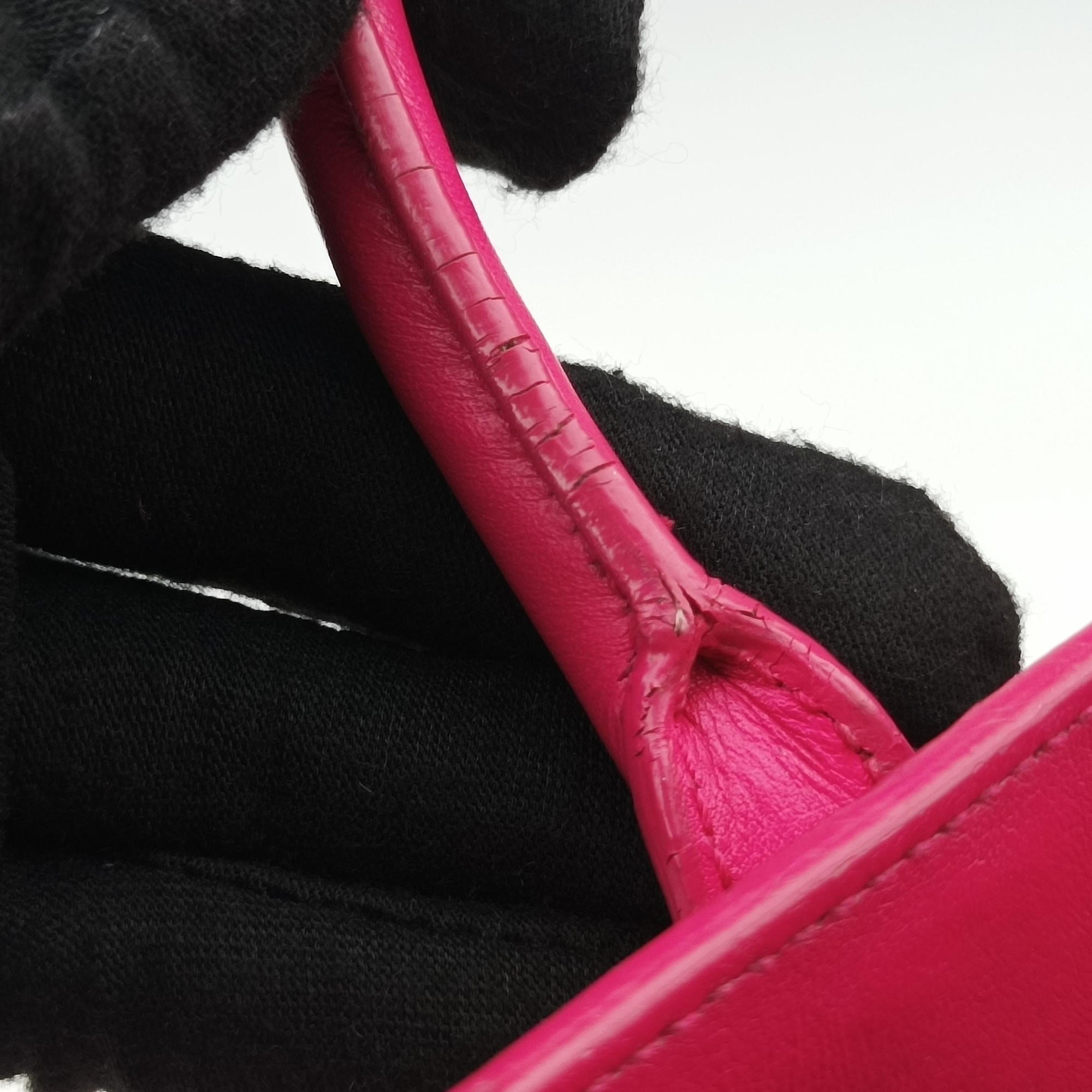 Pre-owned Yves Saint Laurent SAC DE JOUR Rose Leather 340778 shoulderbag | stylenewstar