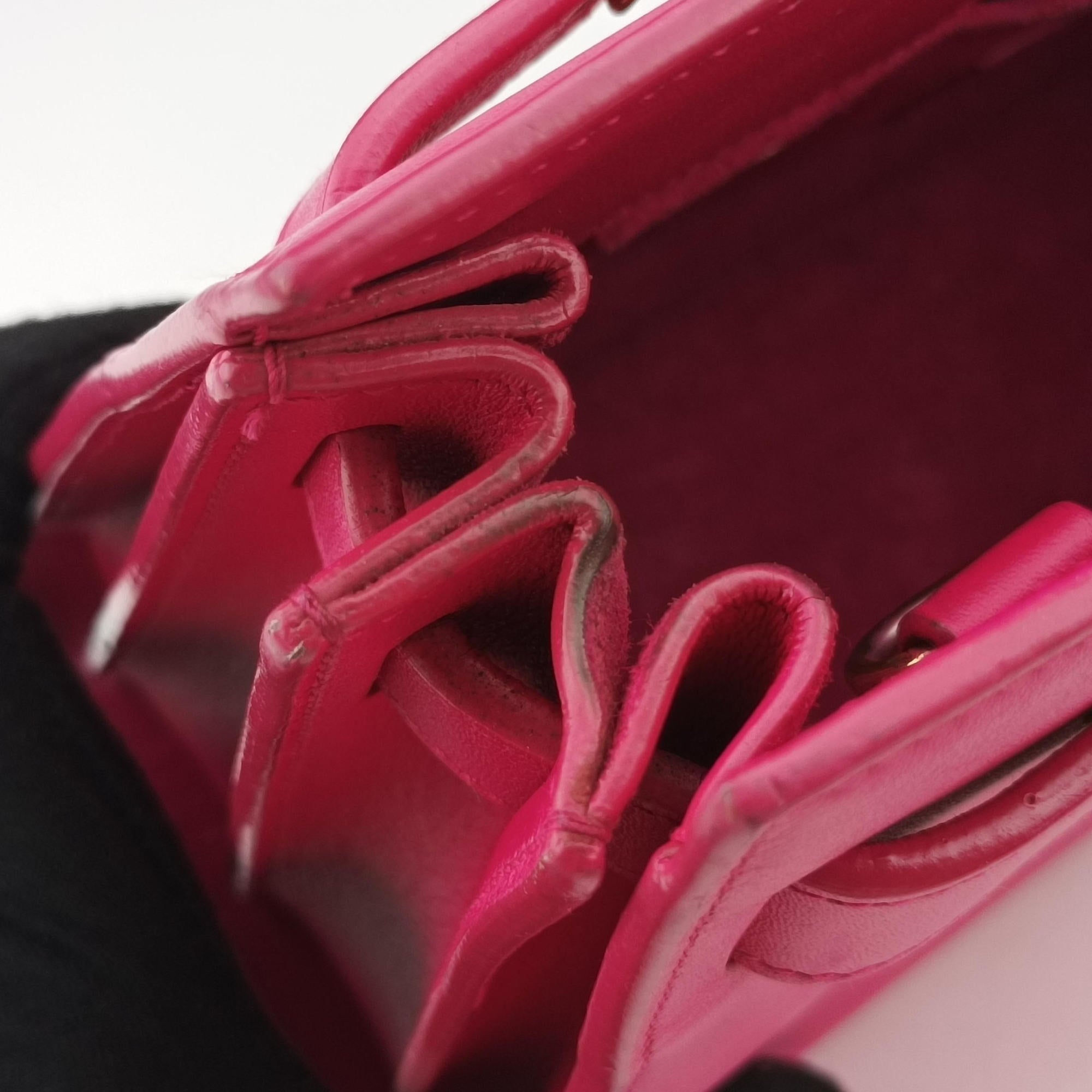 Pre-owned Yves Saint Laurent SAC DE JOUR Rose Leather 340778 shoulderbag | stylenewstar