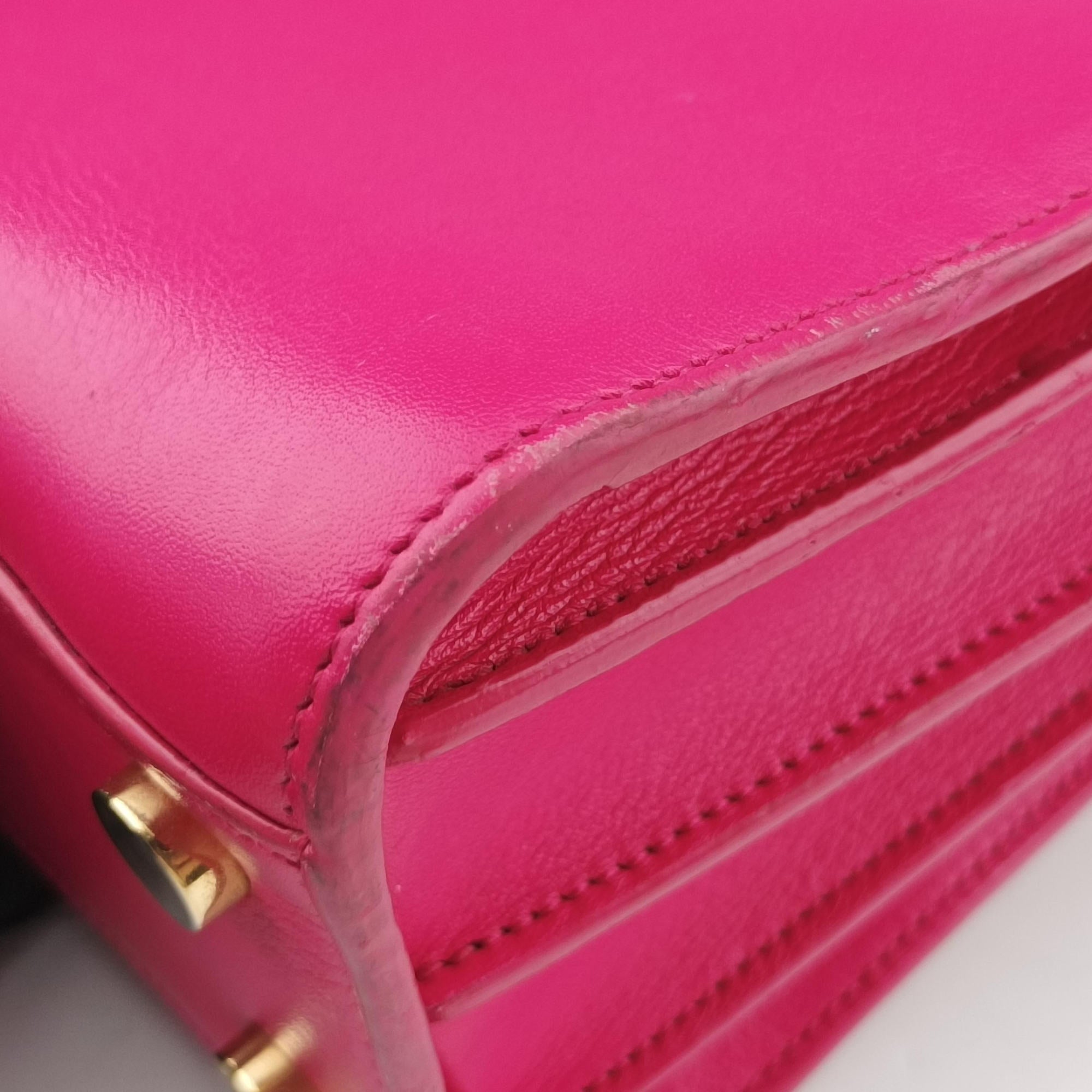 Pre-owned Yves Saint Laurent SAC DE JOUR Rose Leather 340778 shoulderbag | stylenewstar