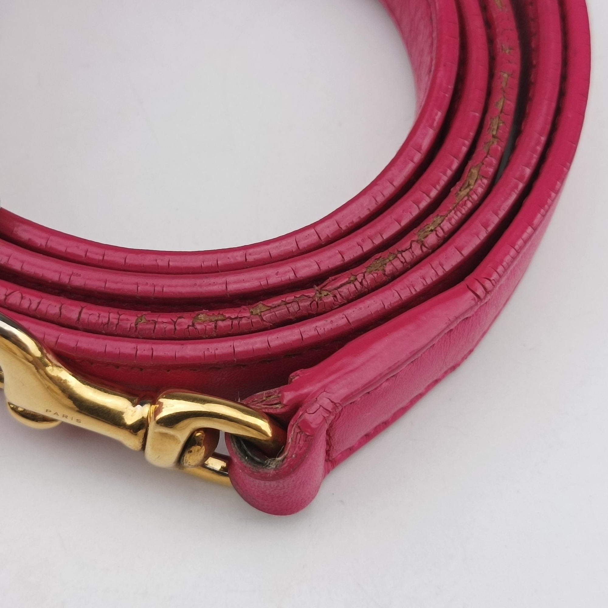 Pre-owned Yves Saint Laurent SAC DE JOUR Rose Leather 340778 shoulderbag | stylenewstar