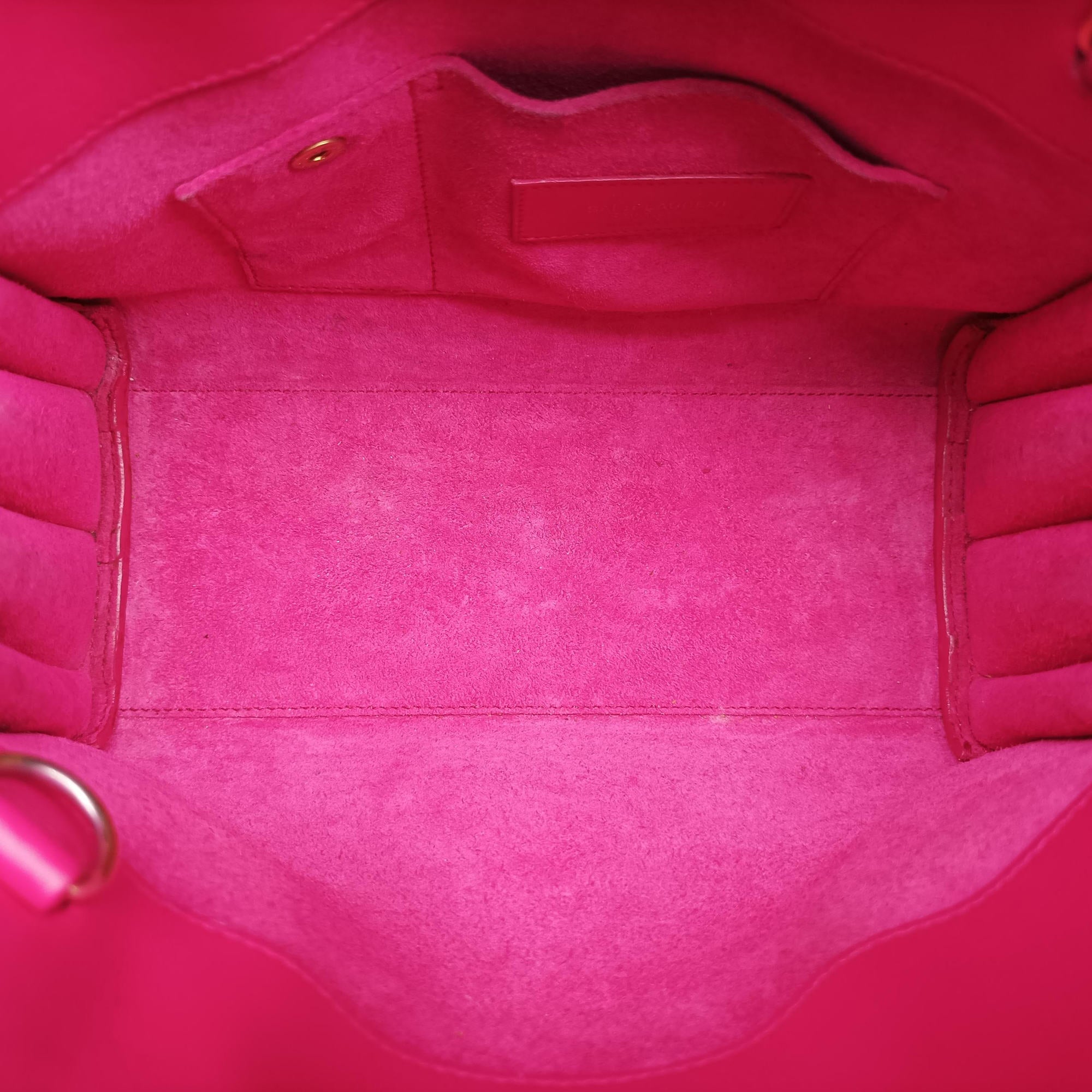 Pre-owned Yves Saint Laurent SAC DE JOUR Rose Leather 340778 shoulderbag | stylenewstar