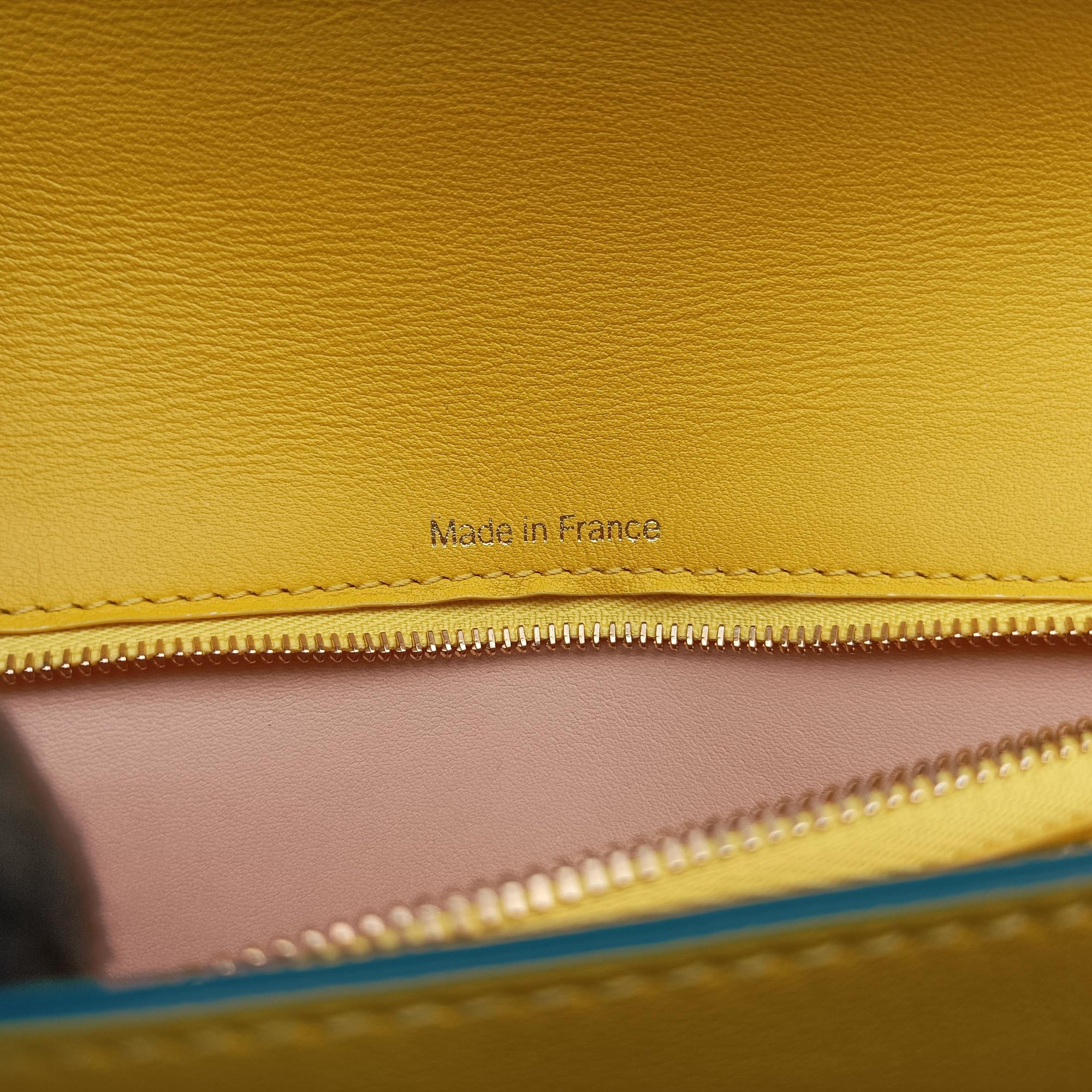 Vintage Delvaux Tempete Yellow leather  shoulderbag | stylenewstar