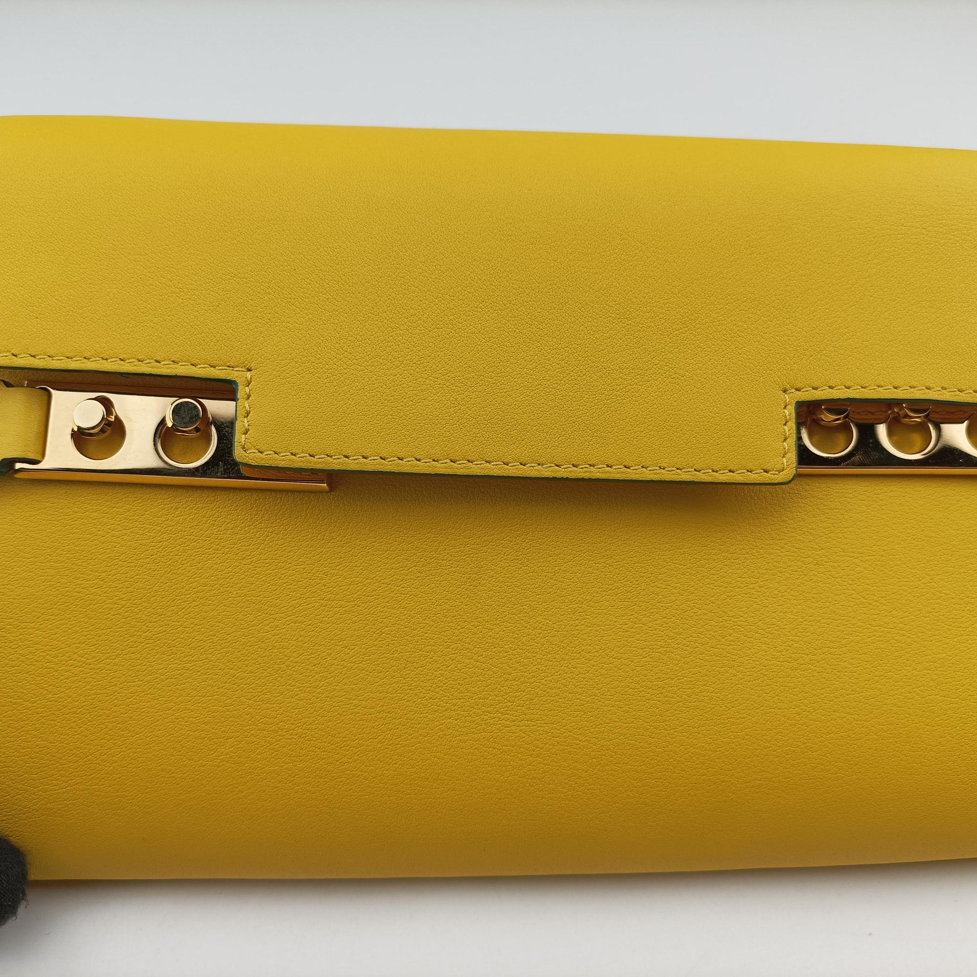 Vintage Delvaux Tempete Yellow leather  shoulderbag | stylenewstar