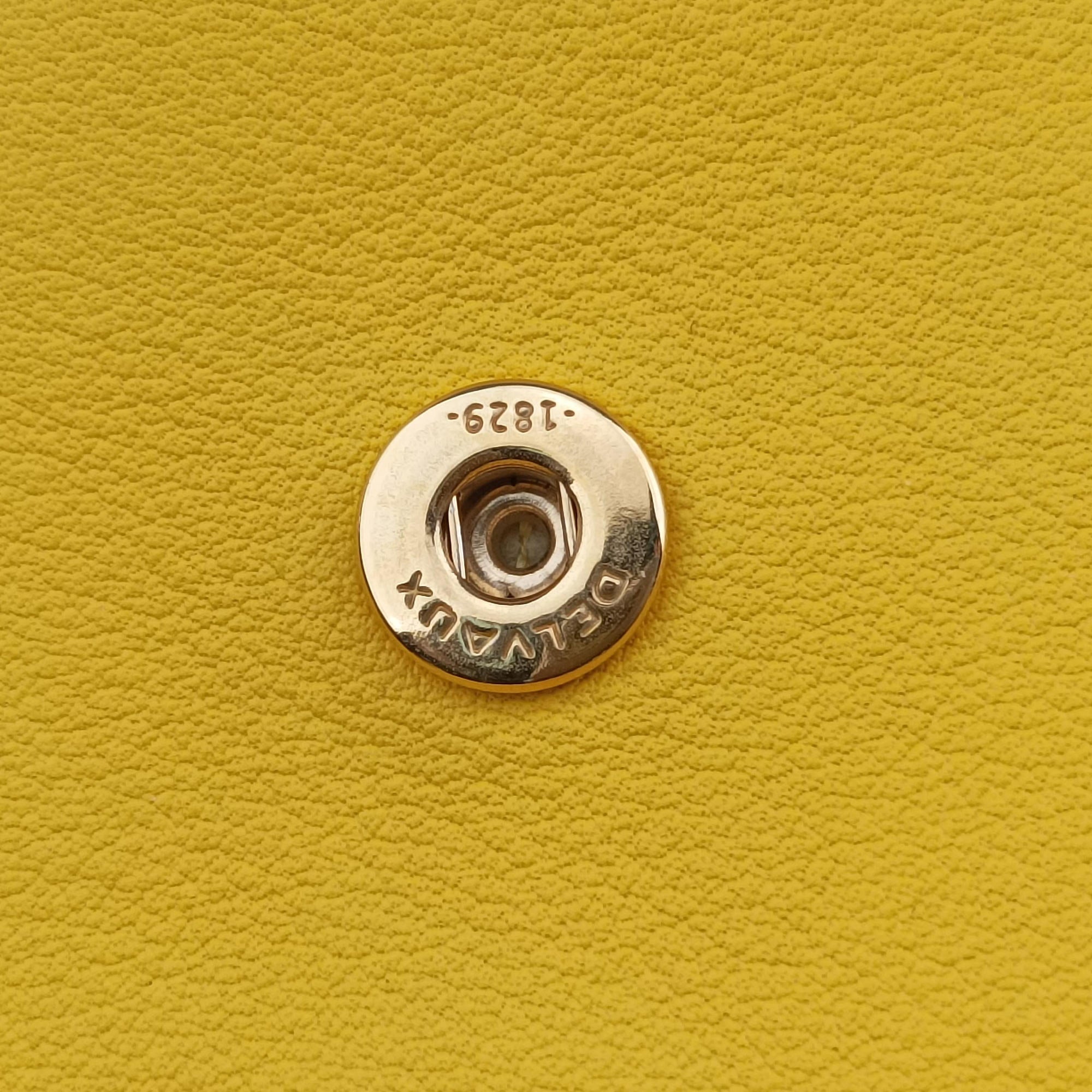 Vintage Delvaux Tempete Yellow leather  shoulderbag | stylenewstar