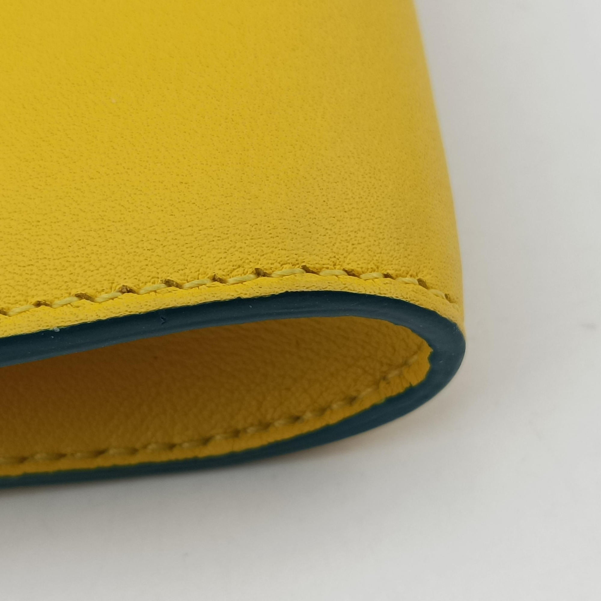 Vintage Delvaux Tempete Yellow leather  shoulderbag | stylenewstar