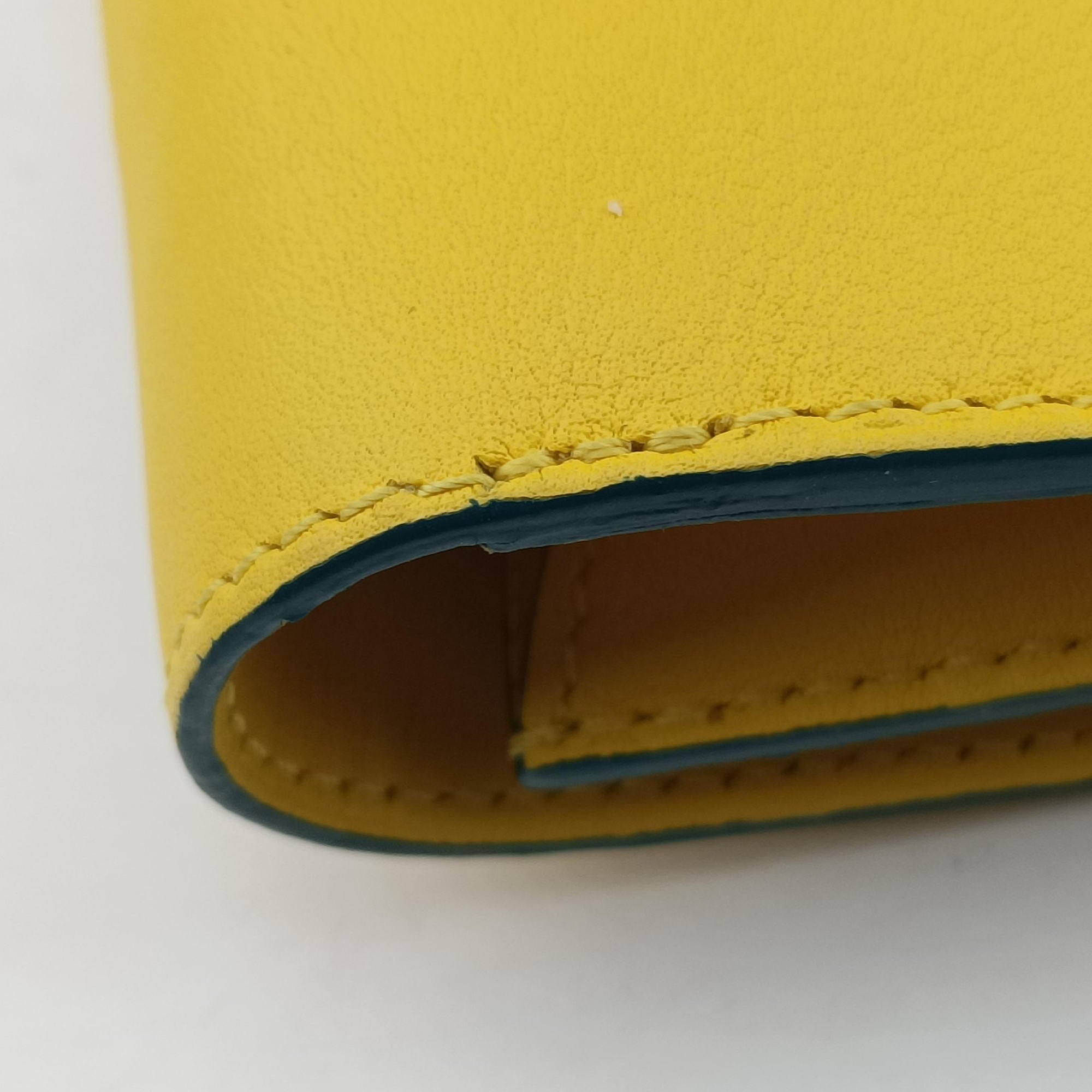 Vintage Delvaux Tempete Yellow leather  shoulderbag | stylenewstar