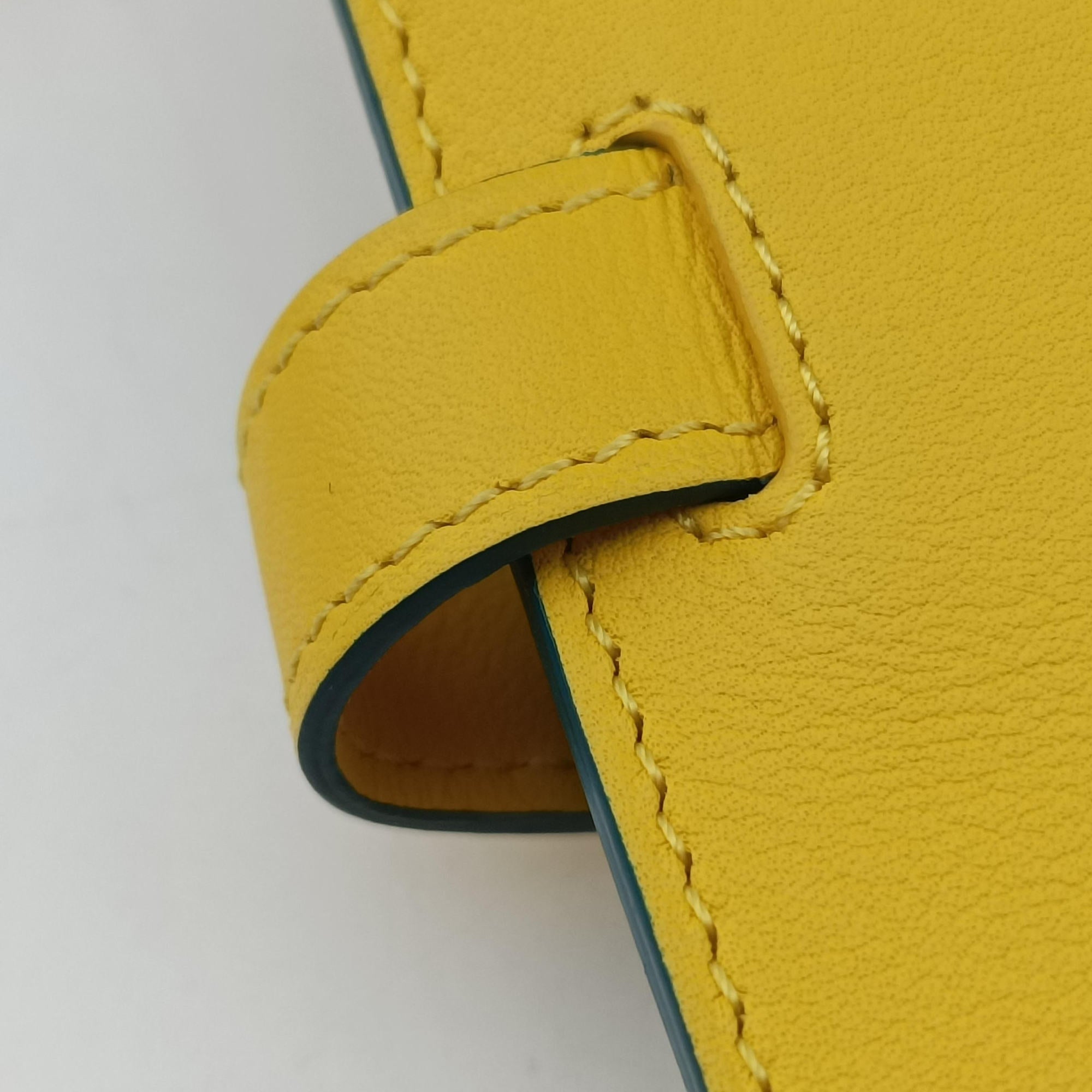 Vintage Delvaux Tempete Yellow leather  shoulderbag | stylenewstar