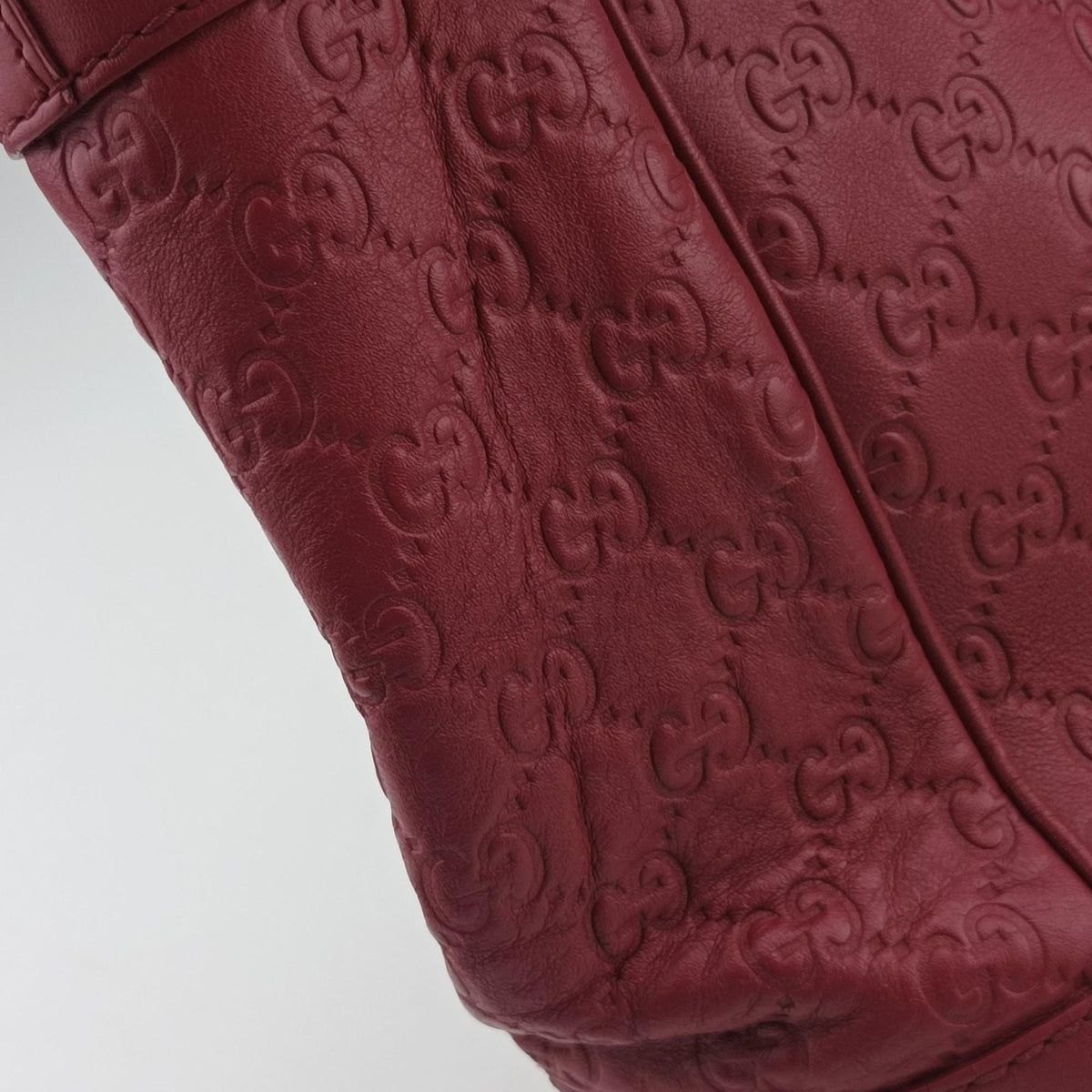 Pre-owned Gucci Guccissima Mayfair Rose Leather 257061 handbag | stylenewstar