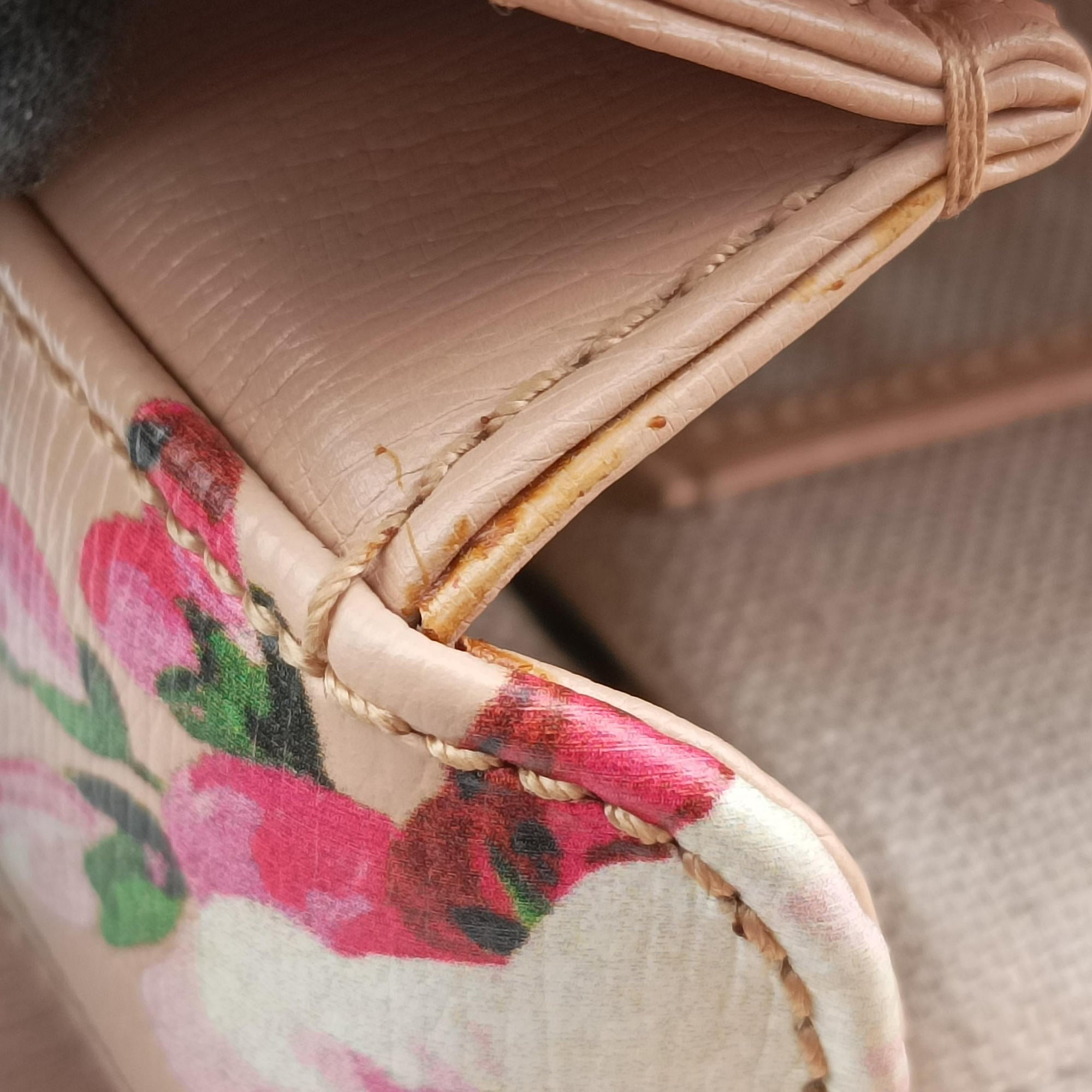 Pre-owned Gucci Bamboo Pink×Multicolour Leather 409398 shoulderbag | stylenewstar