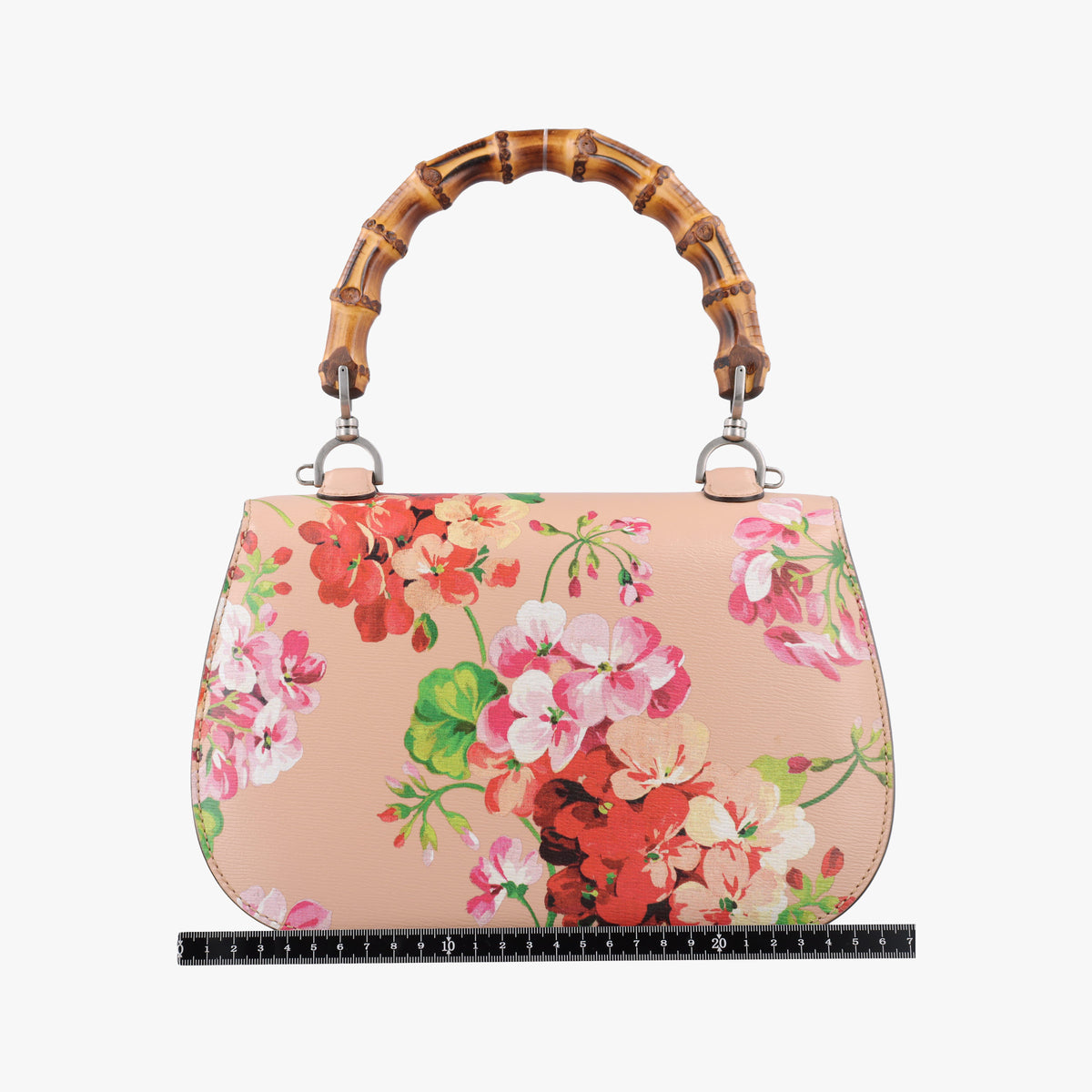 Pre-owned Gucci Bamboo Pink×Multicolour Leather 409398 shoulderbag | stylenewstar