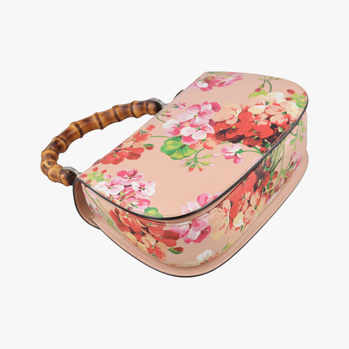 Pre-owned Gucci Bamboo Pink×Multicolour Leather 409398 shoulderbag | stylenewstar