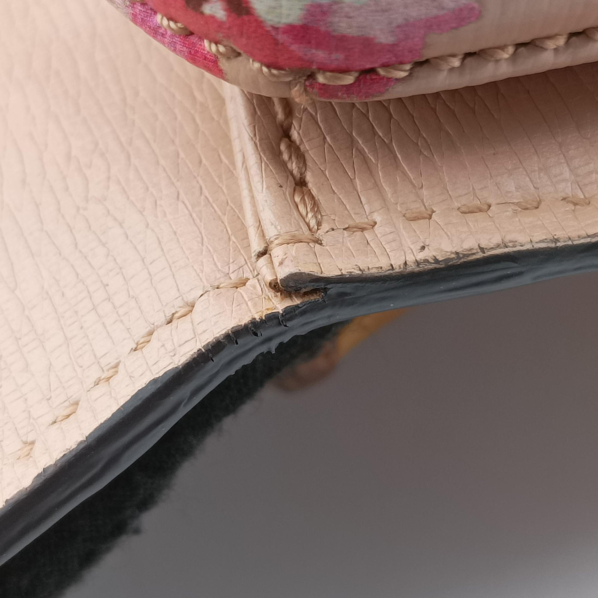 Pre-owned Gucci Bamboo Pink×Multicolour Leather 409398 shoulderbag | stylenewstar