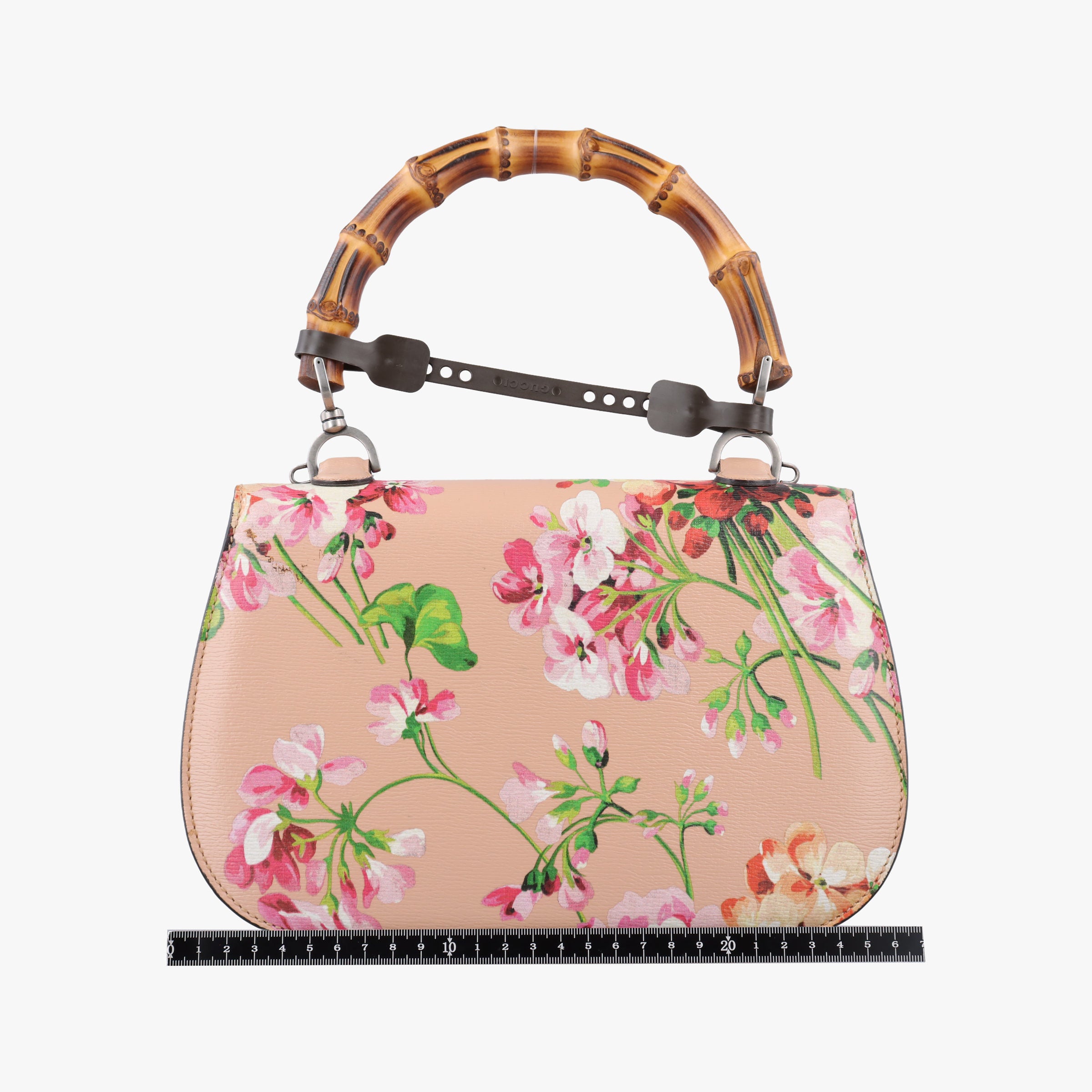 Pre-owned Gucci Bamboo Pink×Multicolour Leather 409398 shoulderbag | stylenewstar